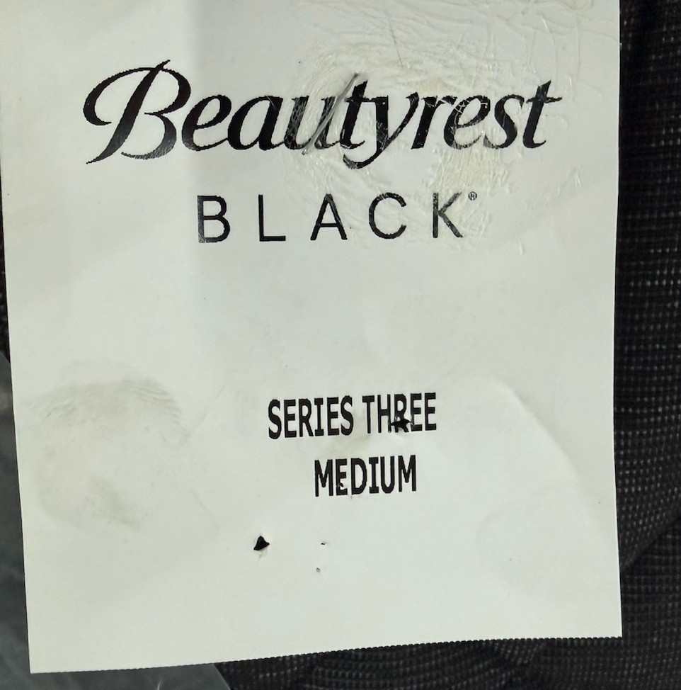 SIMMONS BEAUTYREST KING BLACK SERIES 3 MEDIUM 15" MATTRESS NEW CLEARANCE FASTSHP
