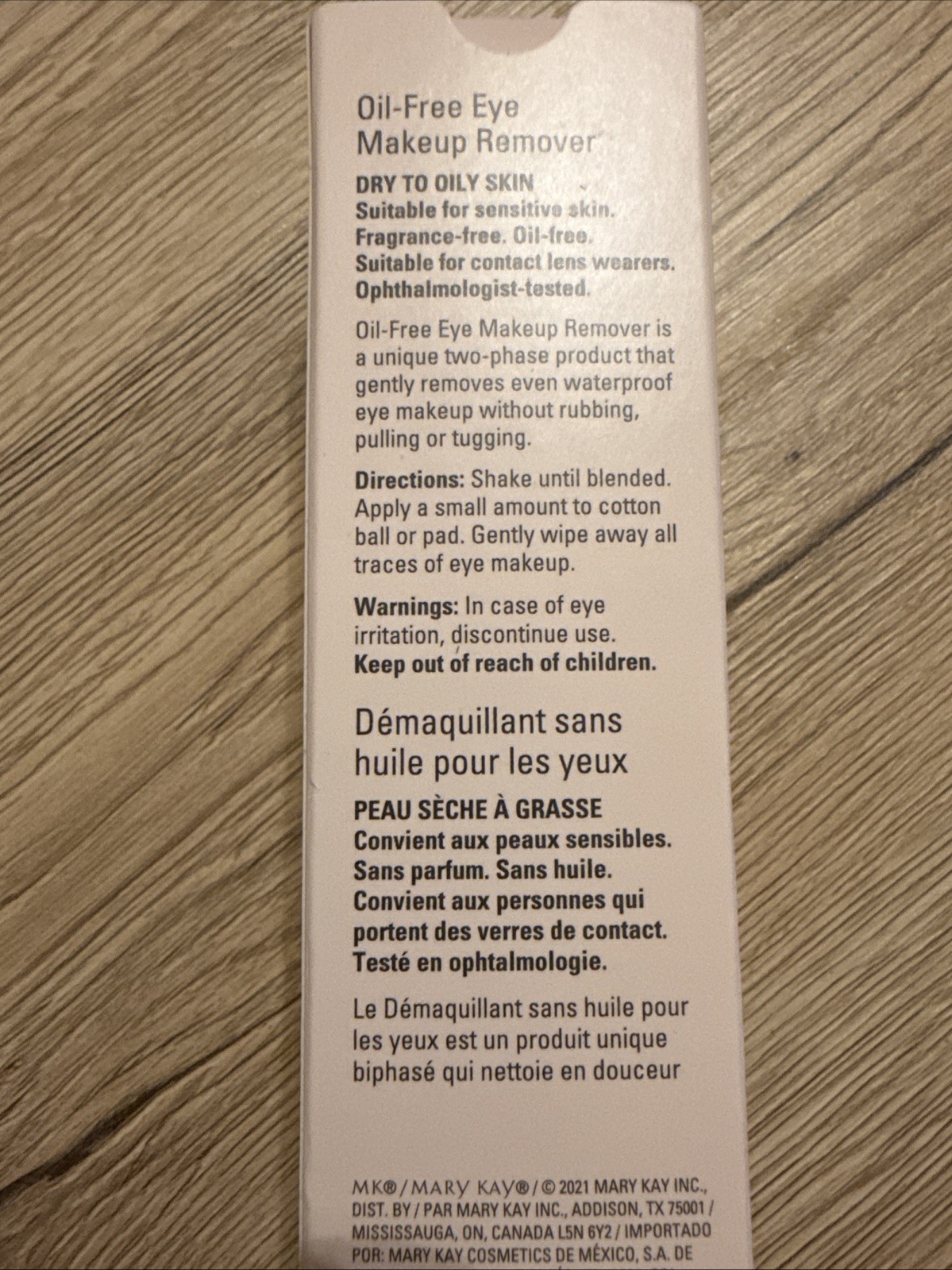 Mary Kay Oil-Free Eye Makeup Remover Set Of Two 3.75 fl. oz. FREE SHIPPING