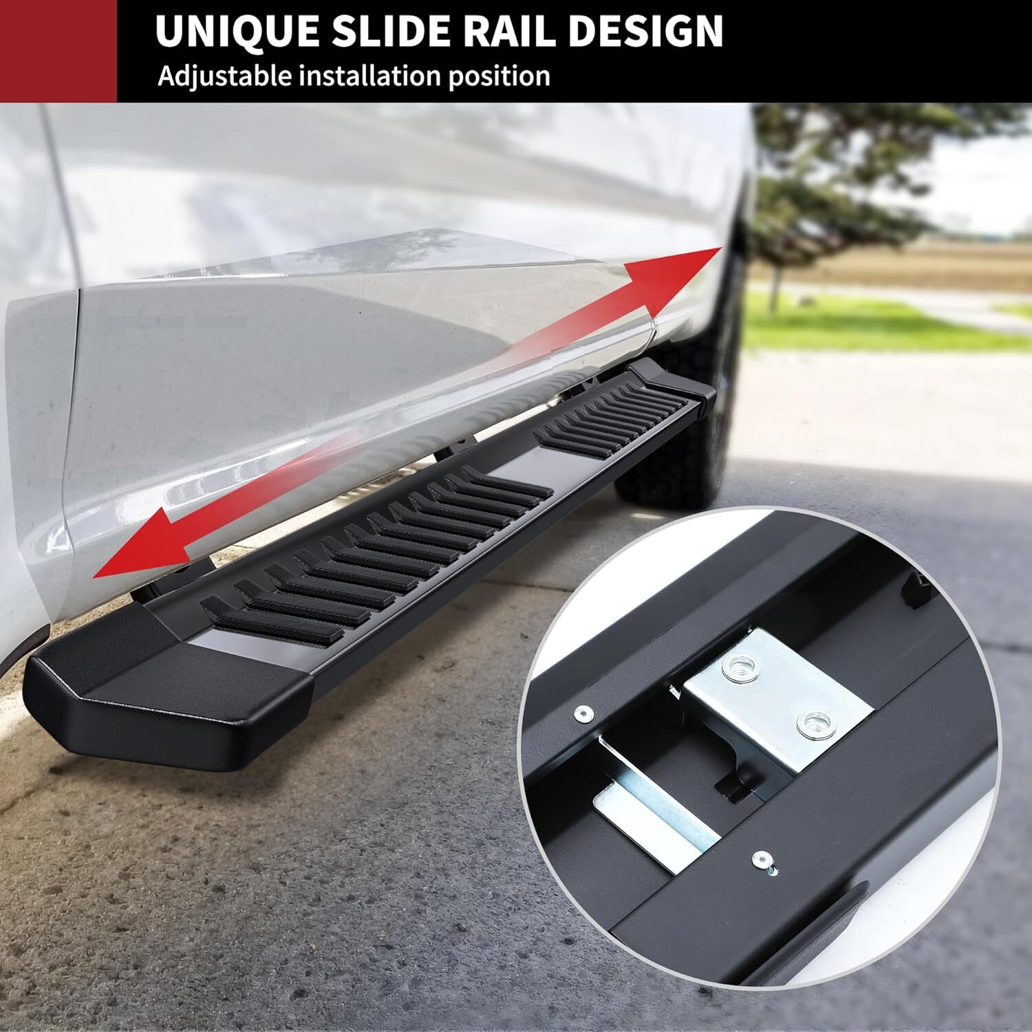 Fit 2017-2024 FORD F250 F350 F450 Superduty Crew Cab Running Board Bar Side Step