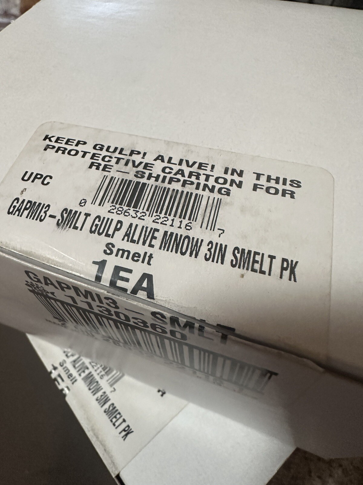 Berkley Gulp Alive Minnow 3" 11.25 Oz Smelt GAPMI3-SMLT