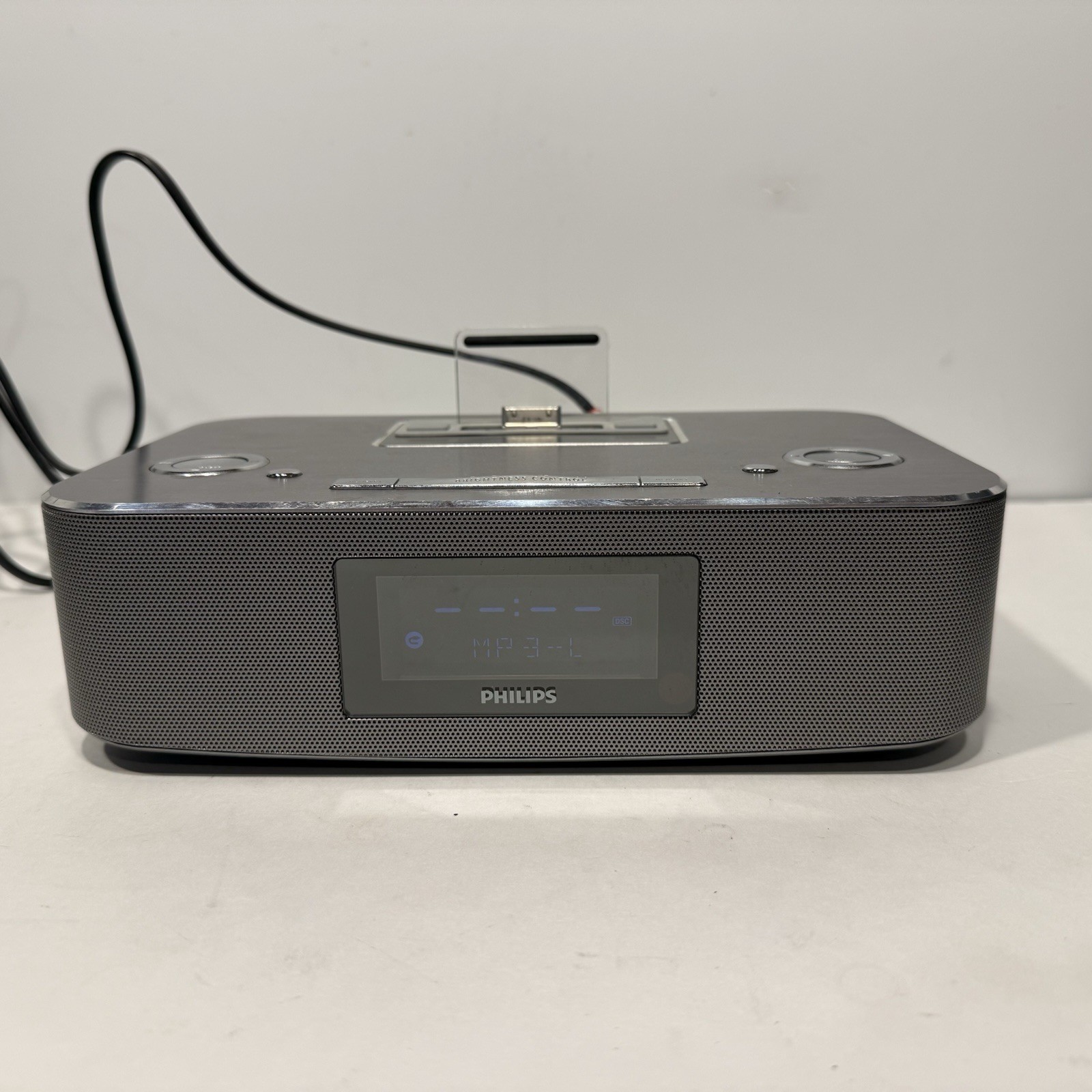 Philips DC291/37 iPod iPhone Speaker Dock Alarm Clock Tested Working