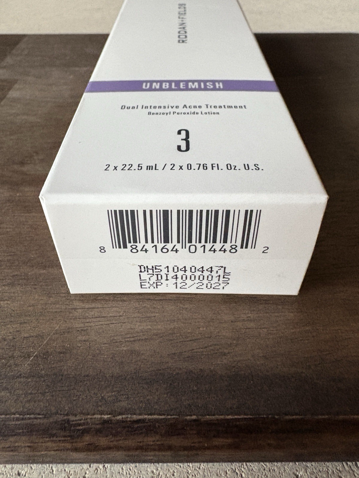 NIB Rodan + Fields Unblemish Step 3 Dual Intensive Acne Treatment💜 Exp 12/2027