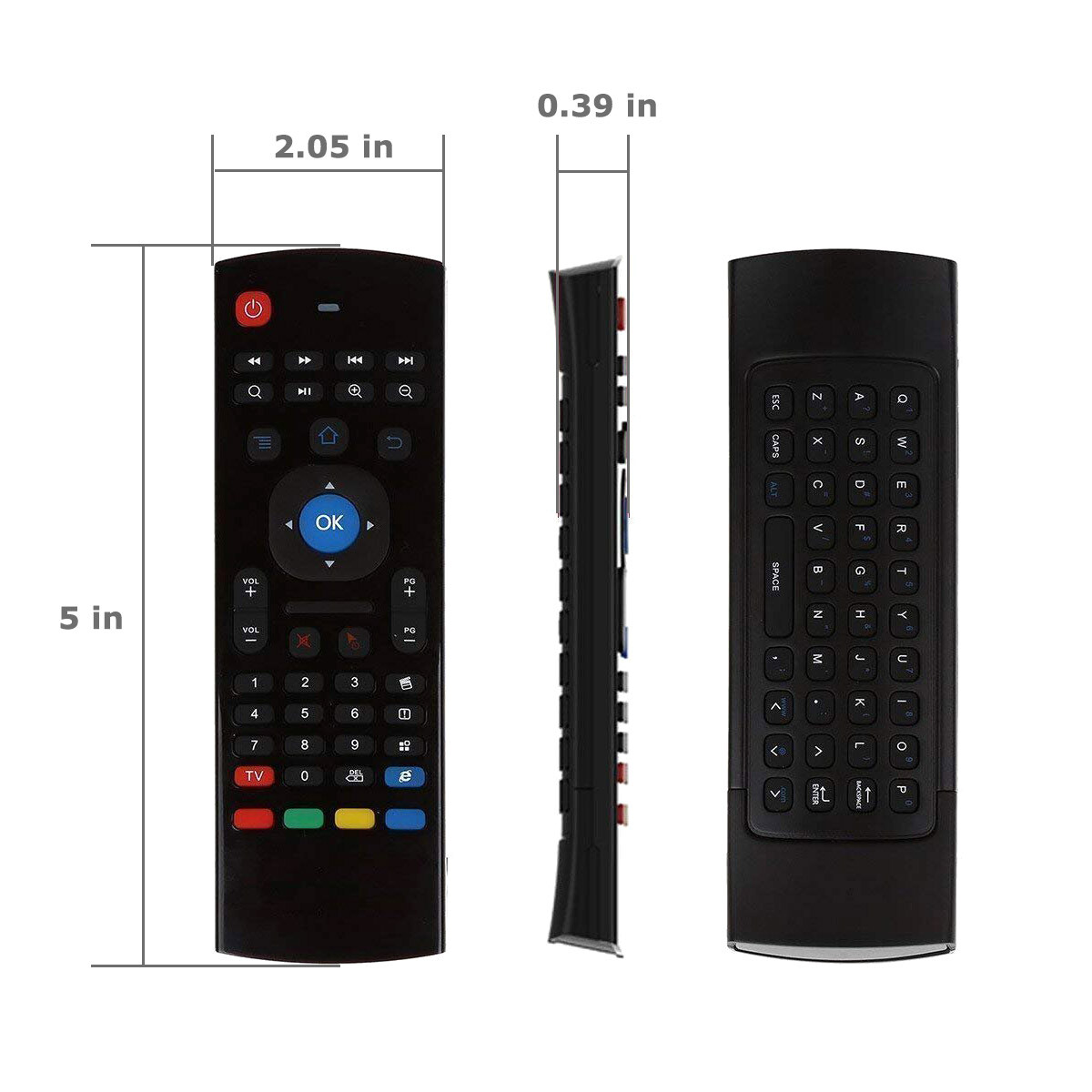 2.4G Wireless Keyboard Air Mouse IR Remote Learning for Android Smart TV PC PS4