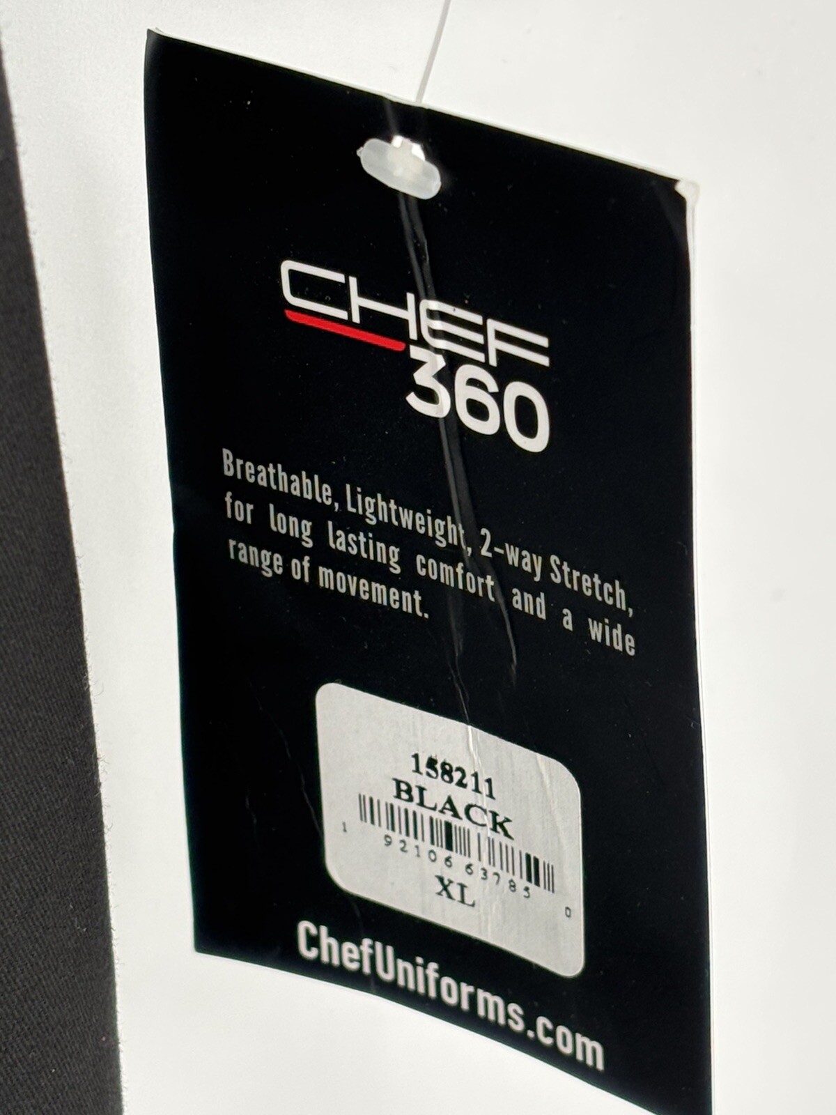 Chef 360 Lightweight Breathable Chef Shirt Black XL New
