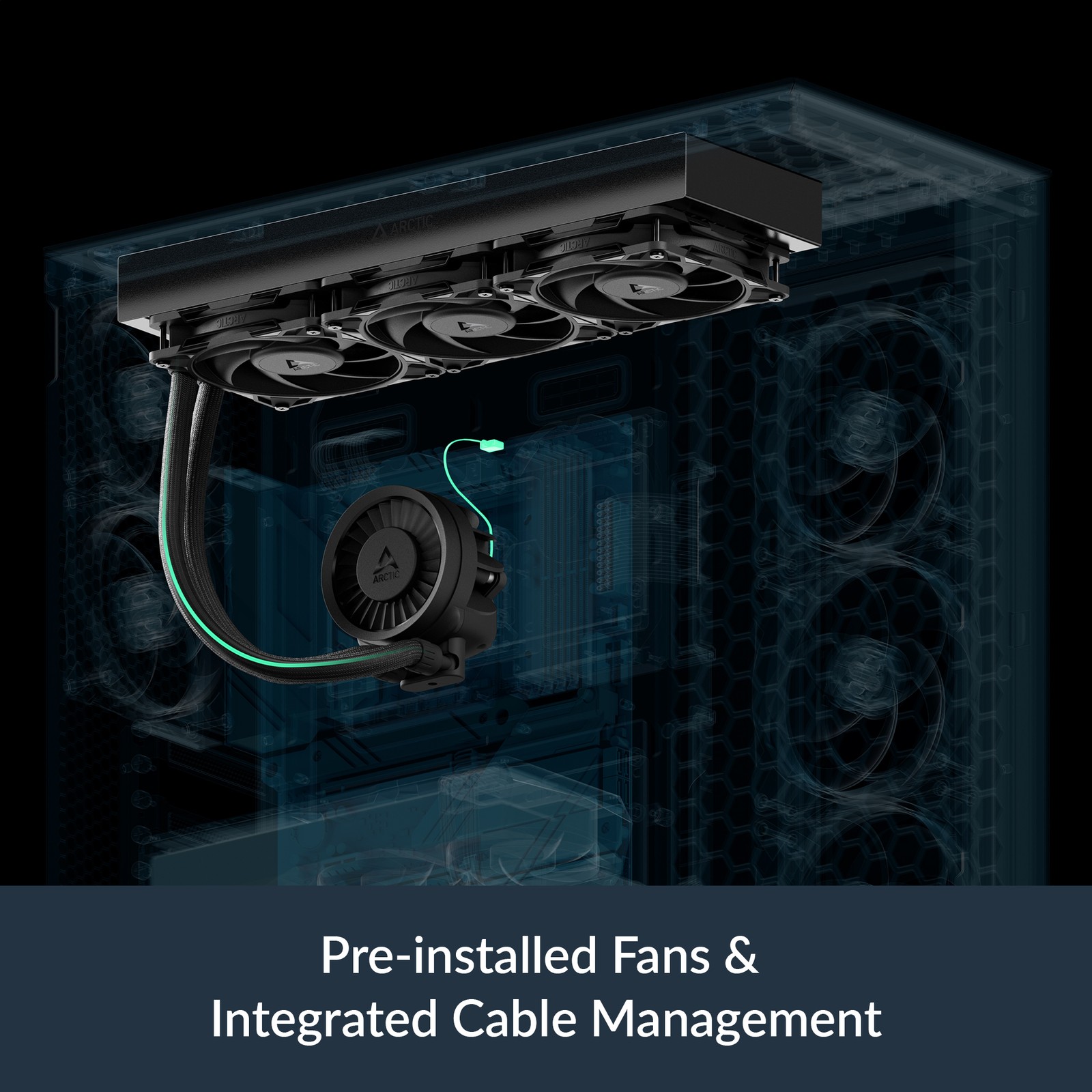 ARCTIC Liquid Freezer III Pro 360 black PC Water Cooler Cooling CPU Intel AMD