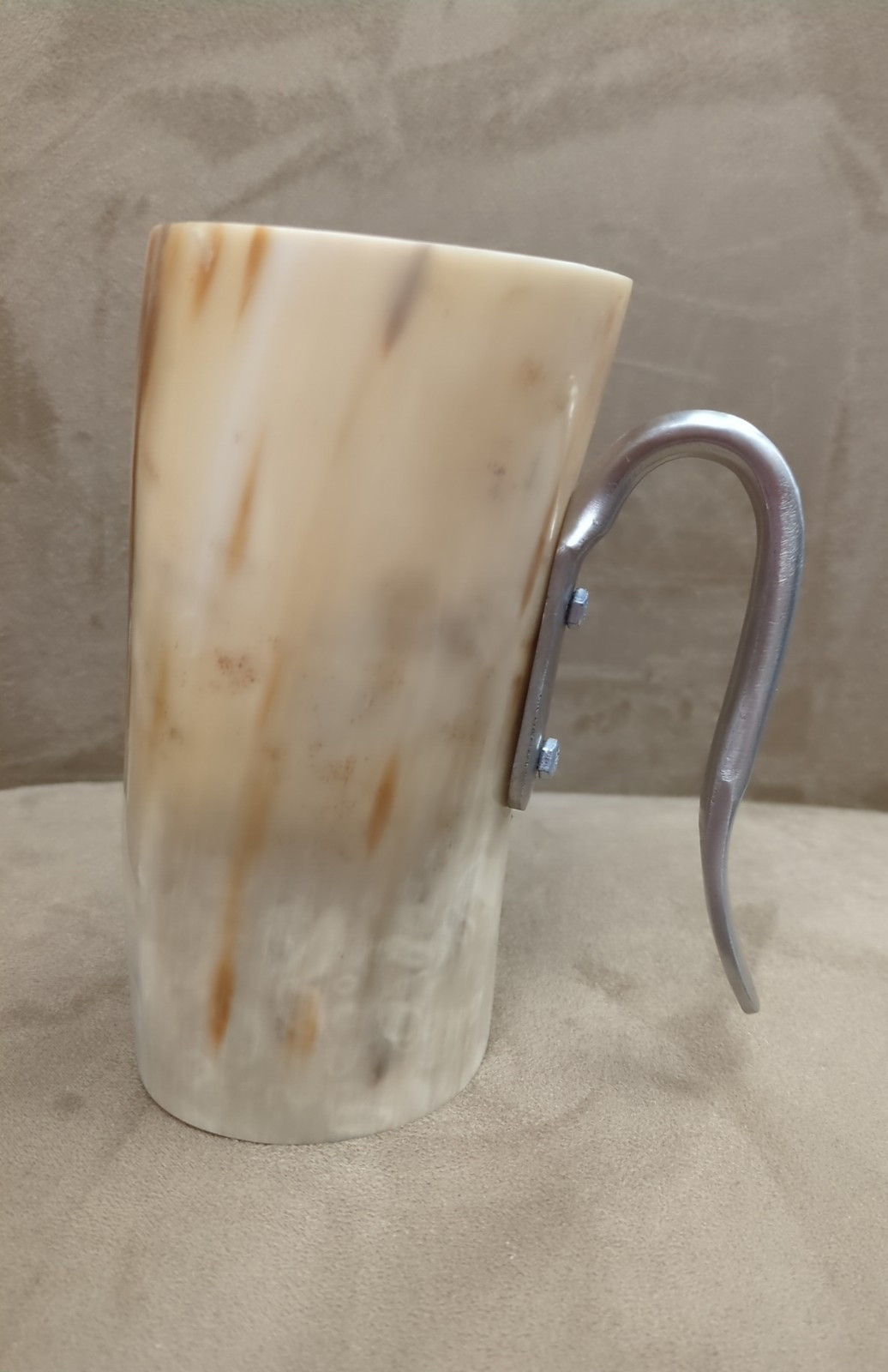 Carved Horn Mug