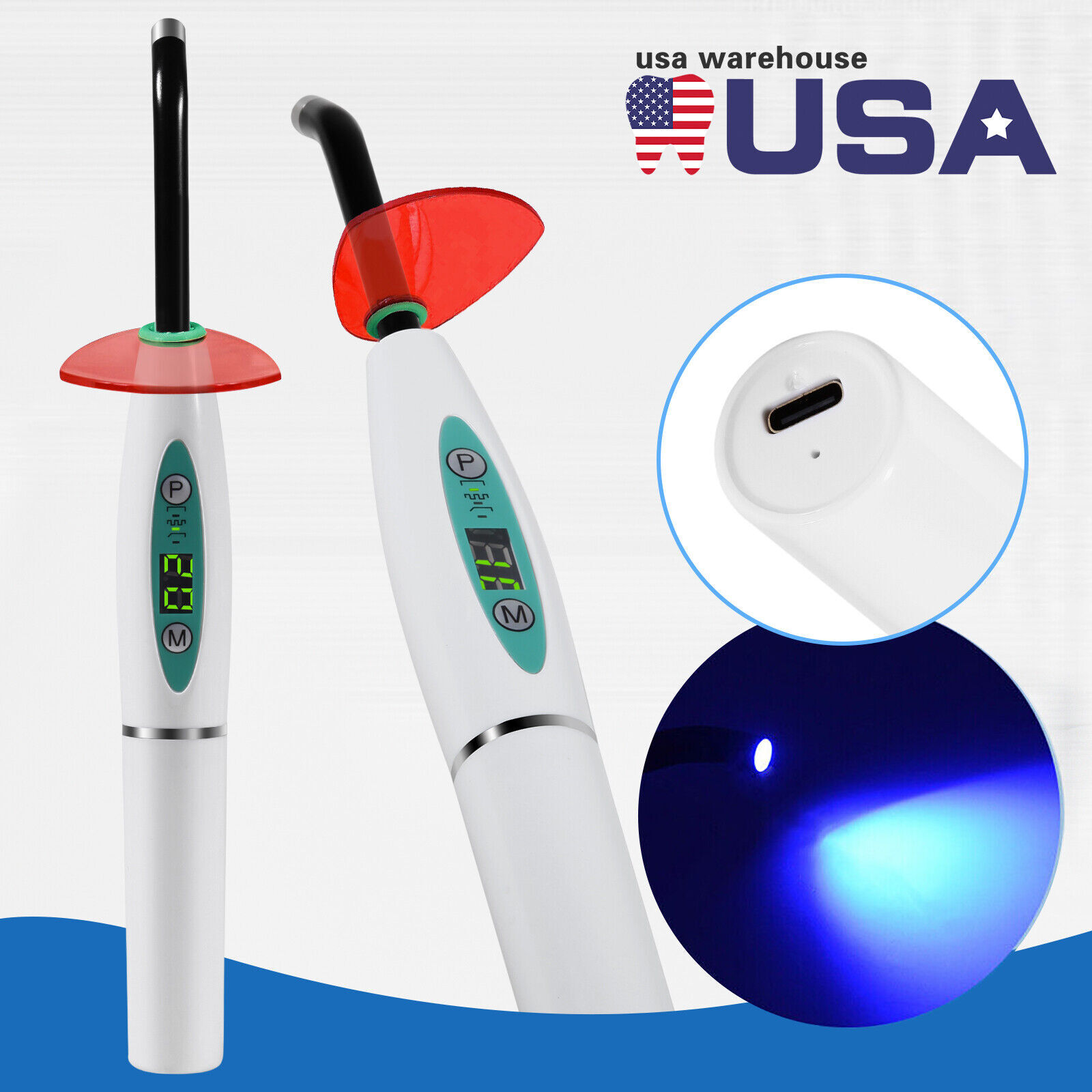 Dental Cordless LED Curing Light 5W Cure Lamp