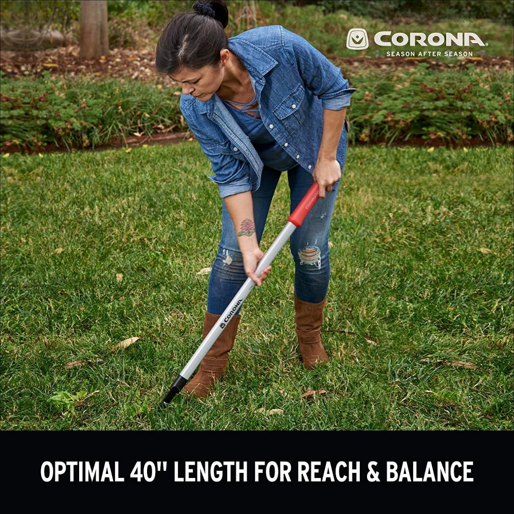 Corona Comfortgel 40" Steel Extended Reach 2-Prong Weeder