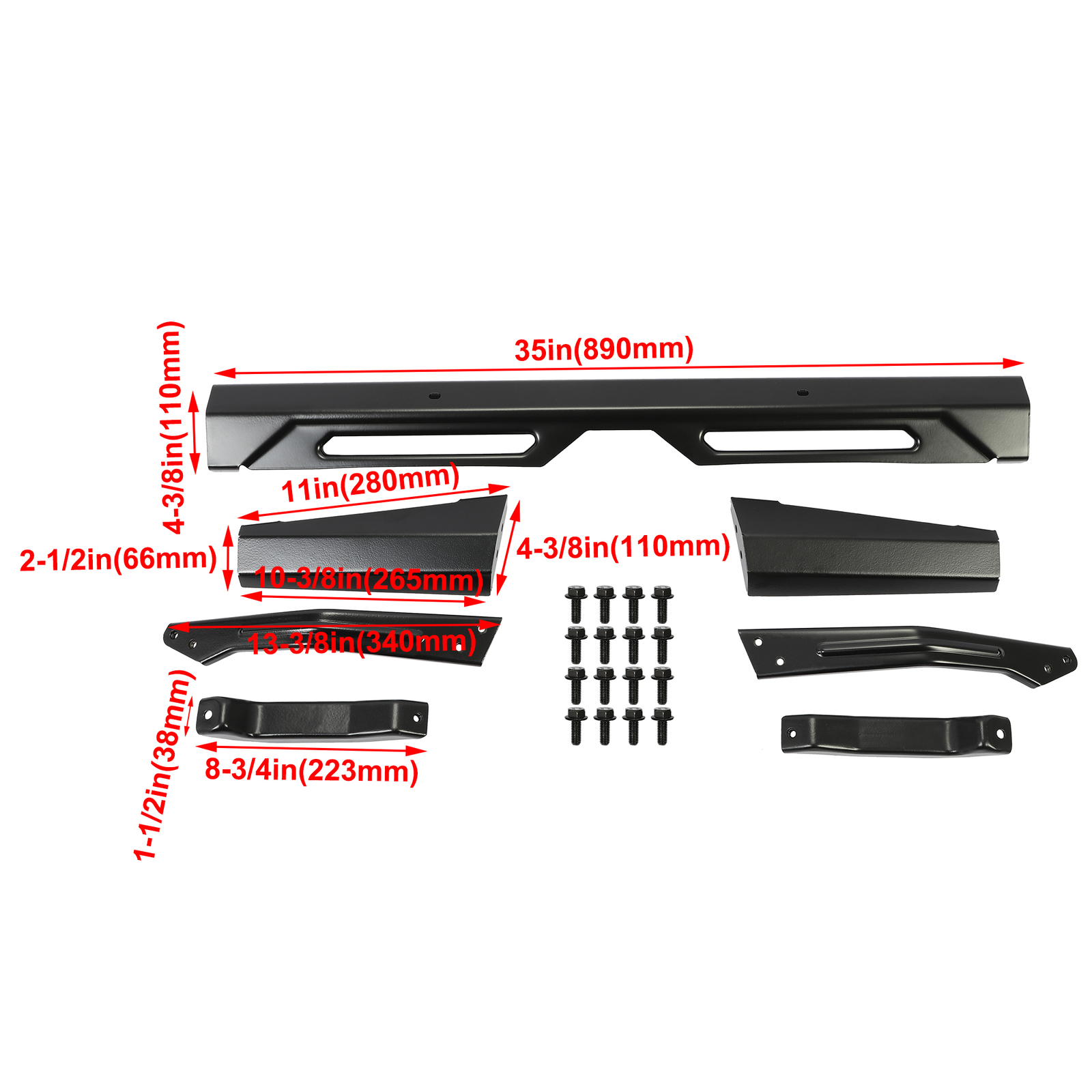 For Polaris Rear Bumper Brushguard 2018-2024 Ranger 1000 Crew XP #2882529