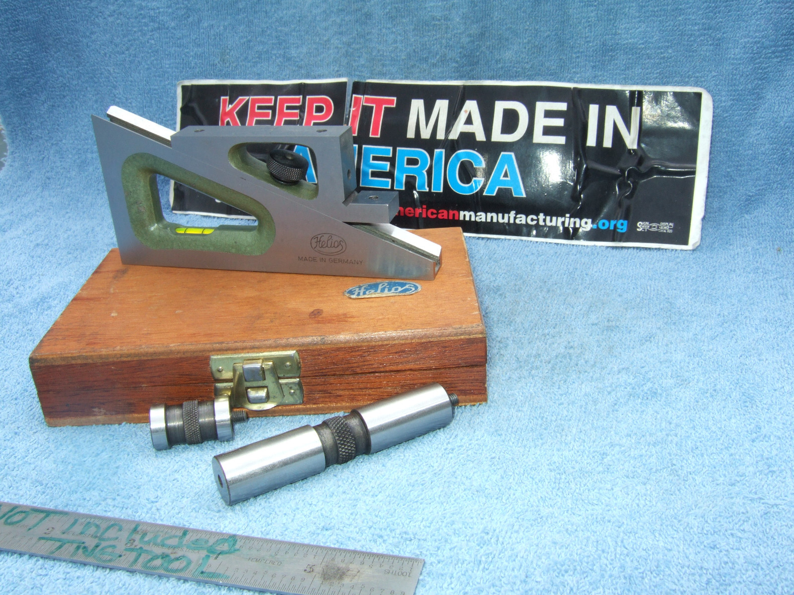 HELIOS GERMAN MADE PLANER GAGE W/CASE MACHINIST TOOLMAKER No.4 MANY MORE US HERE
