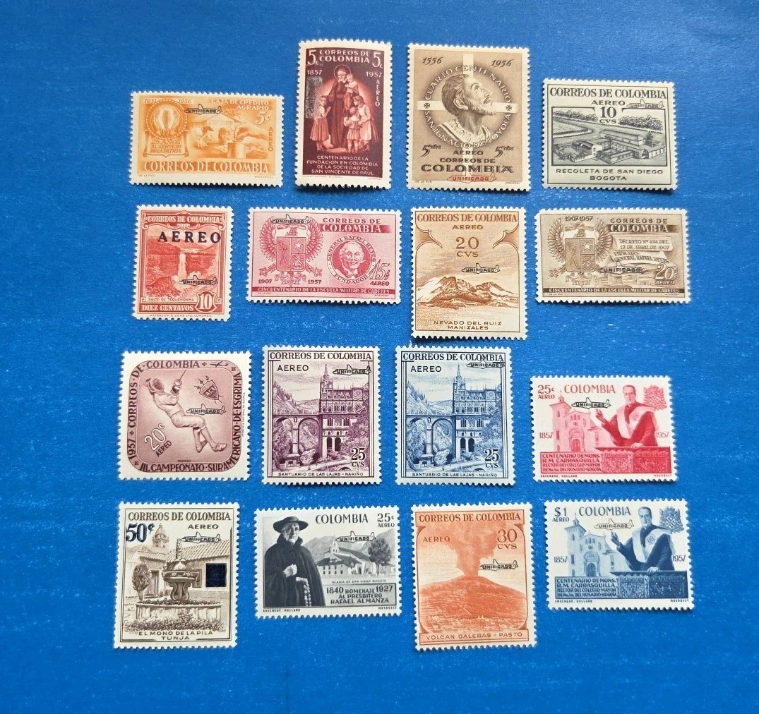 Colombia Stamps, Scott C322-C341 Short Set MNH