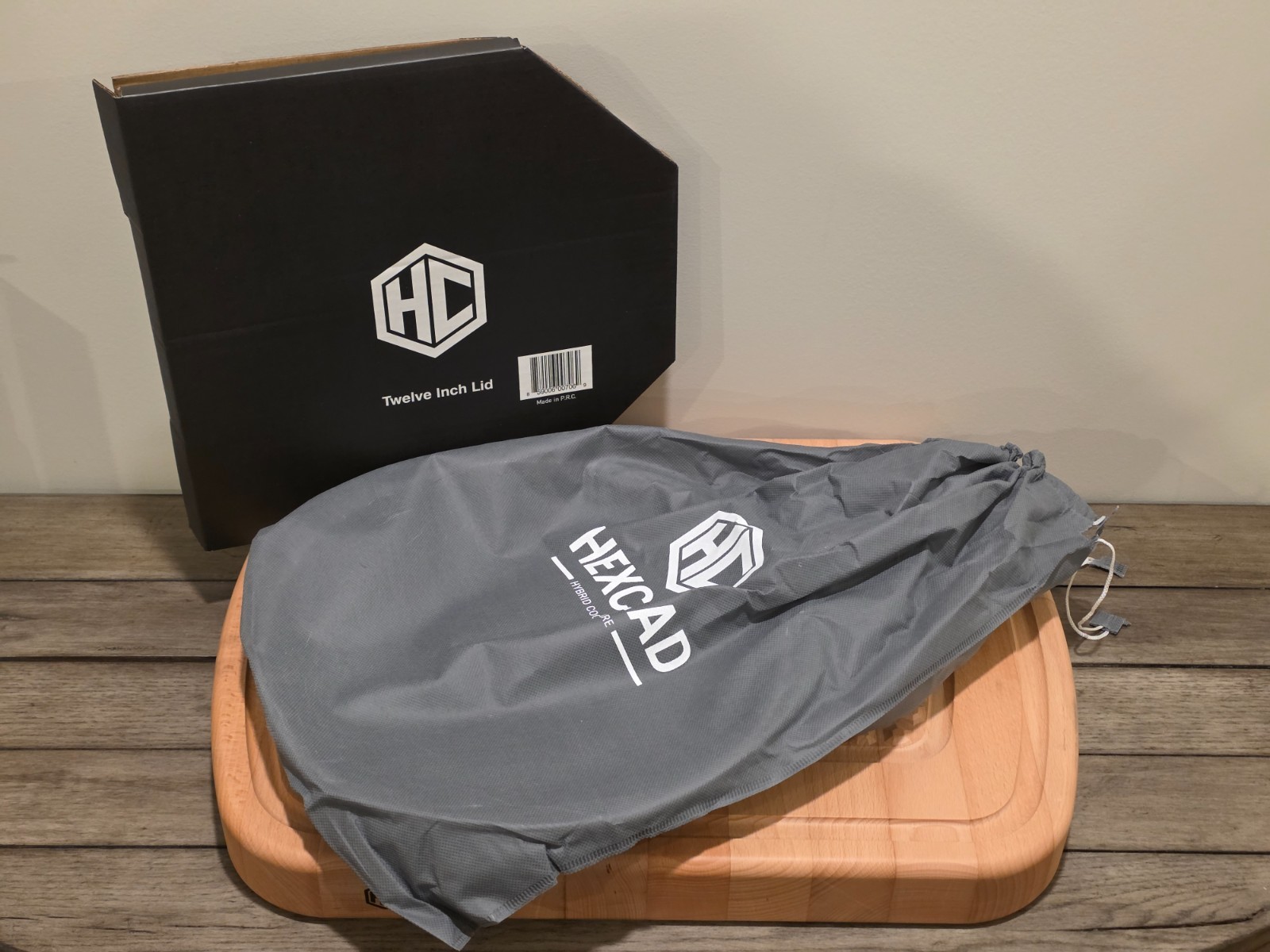 HexClad Hybrid Nonstick 12-Inch Frying Pan with Tempered Glass Lid - $199 MSRP