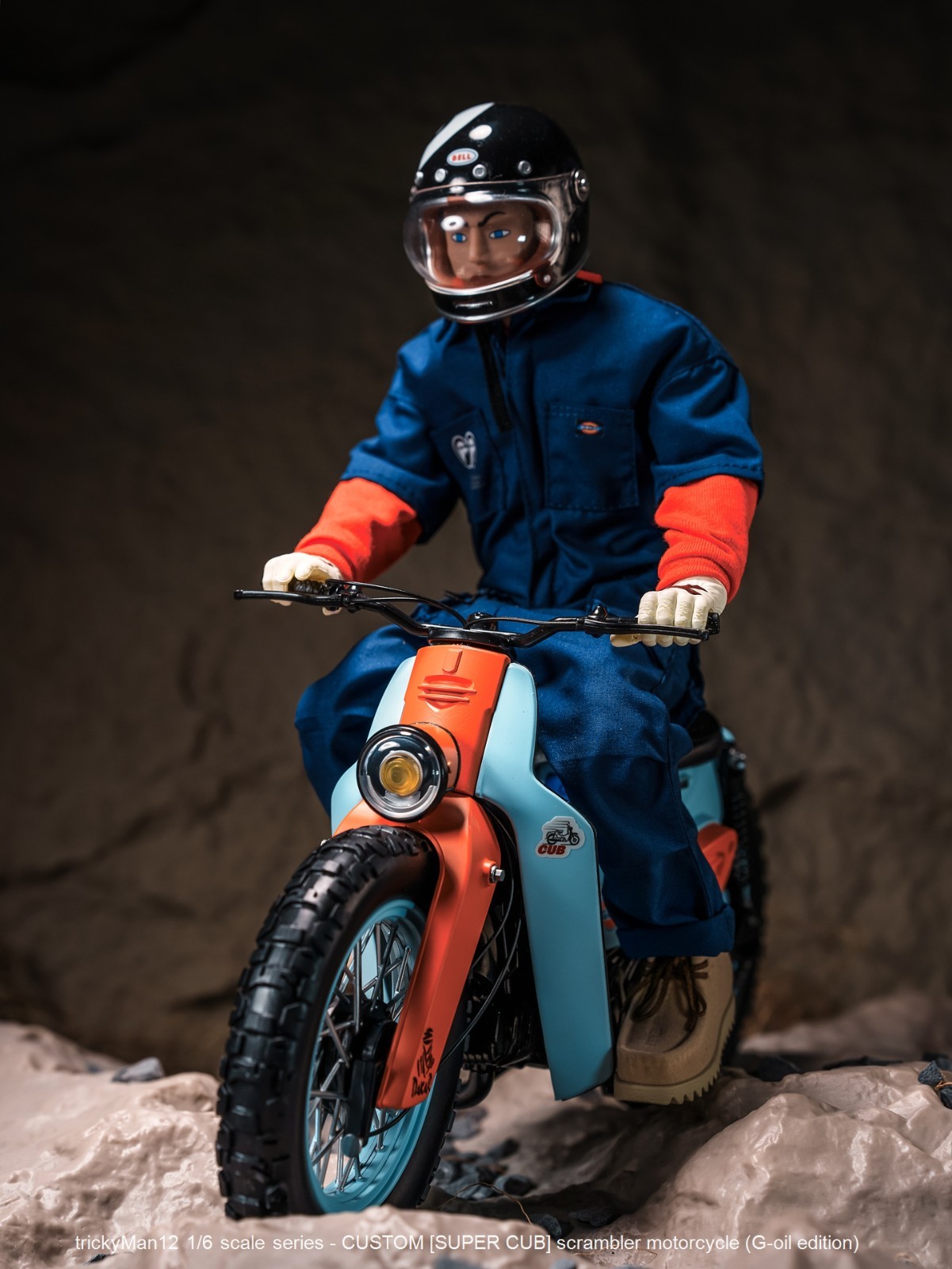 trickyMan12 1/6 [SUPER CUB] scrambler motorcycle CULF2