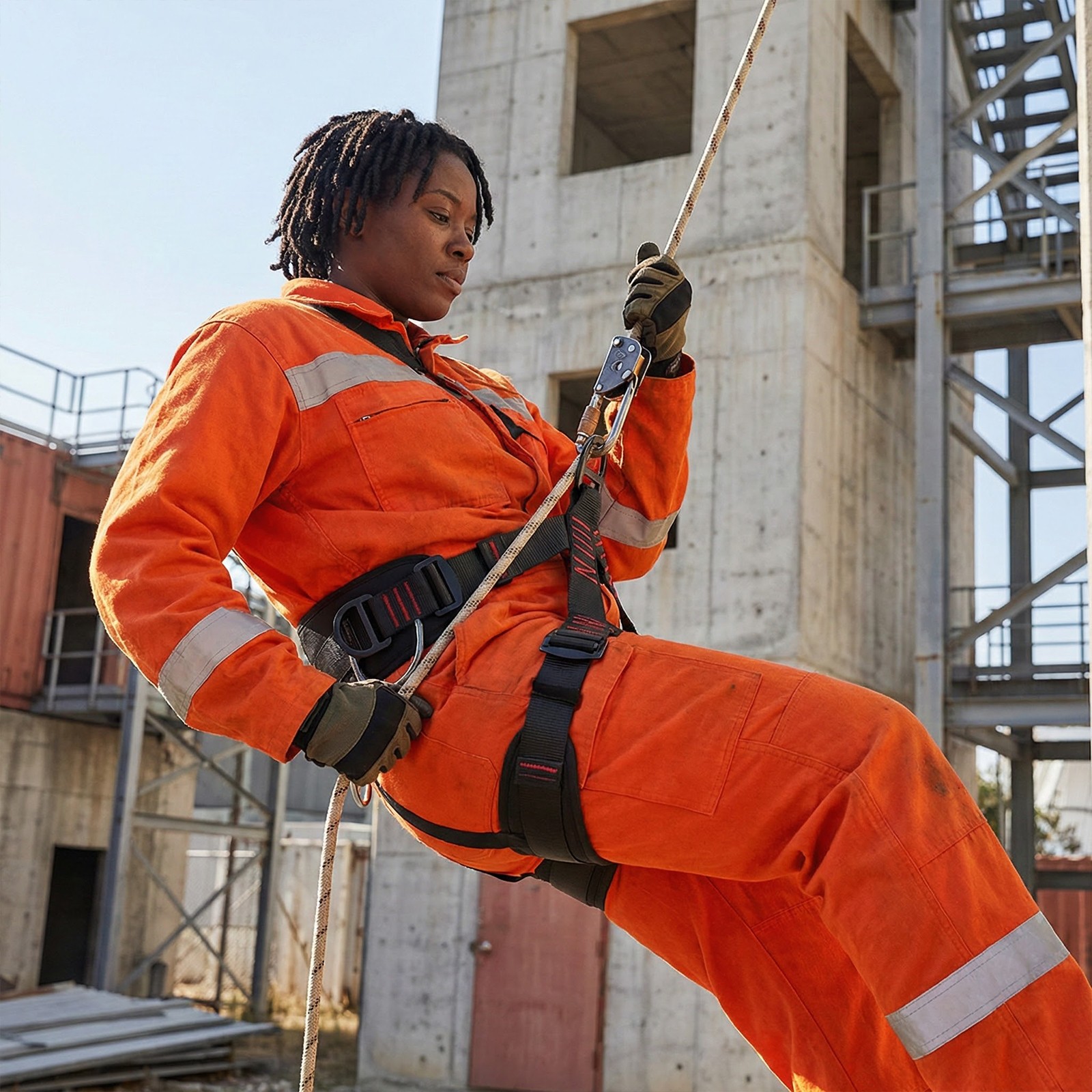 Adjustable Half Body Safety Belt for Rock Climbing Fire Rescuing Caving