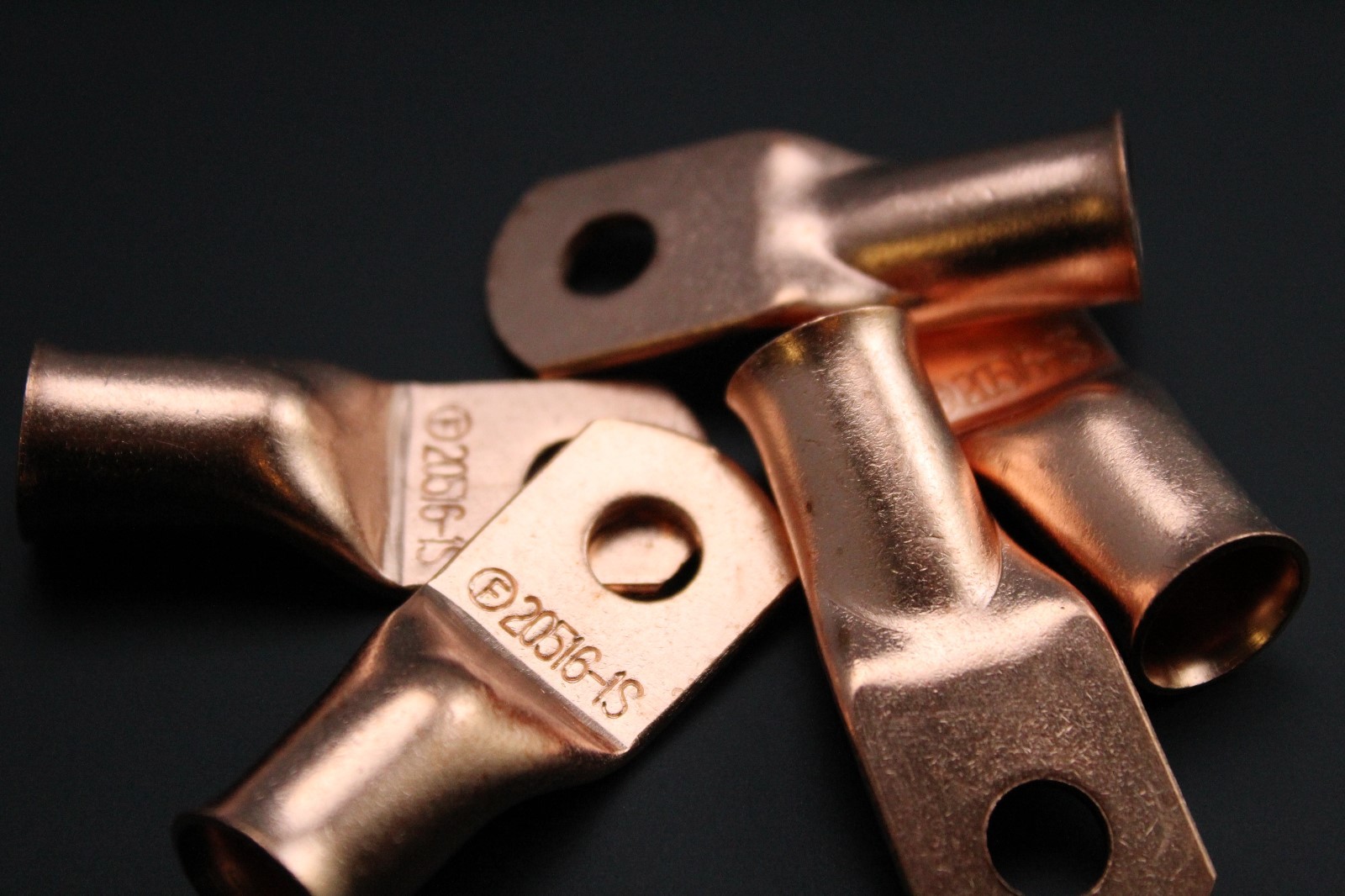 COPPER BATTERY LUGS RING TERMINALS #10 1/4 5/16 3/8 1/2 CRIMP SOLDER AWG LOT