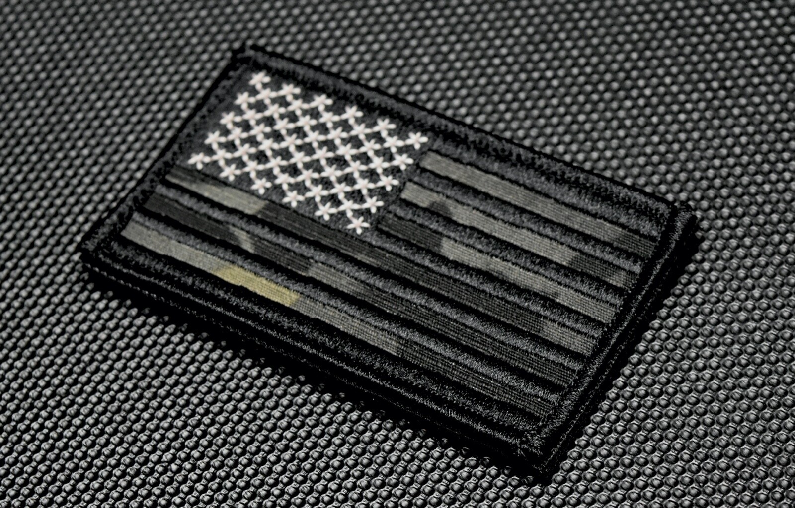 Multicam Black FWD US Flag Embroidered Patch USA MC Blk Blackout
