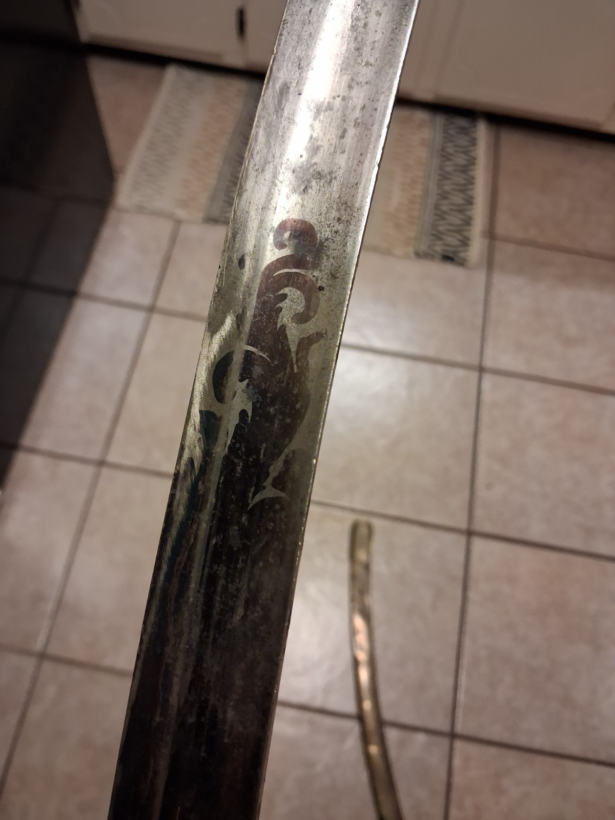 Signed John Prosser of London- War of 1812 Infantry Officers Sword w Scabbard