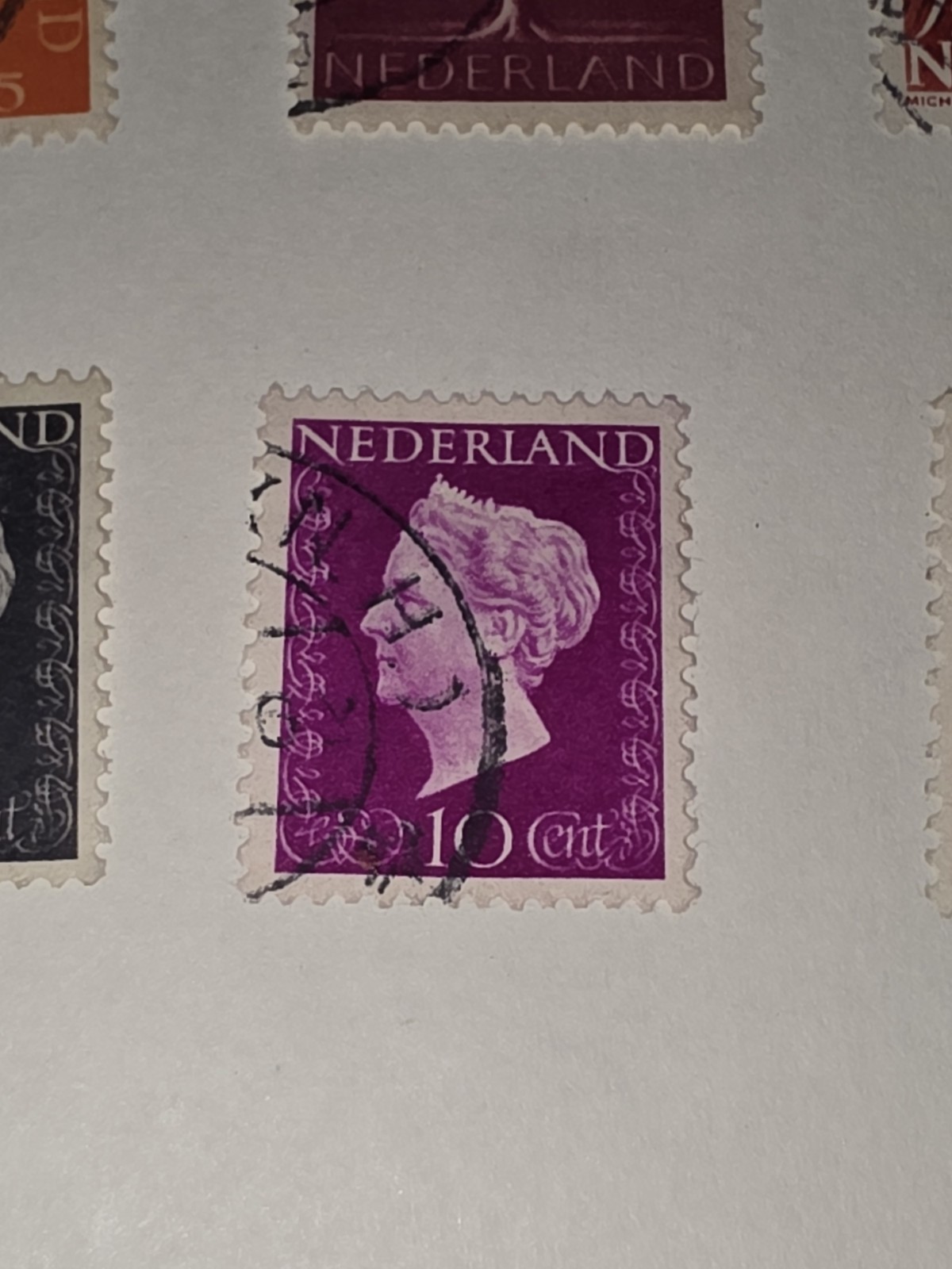 Vintage Netherland 10c Stamp Used - #F546