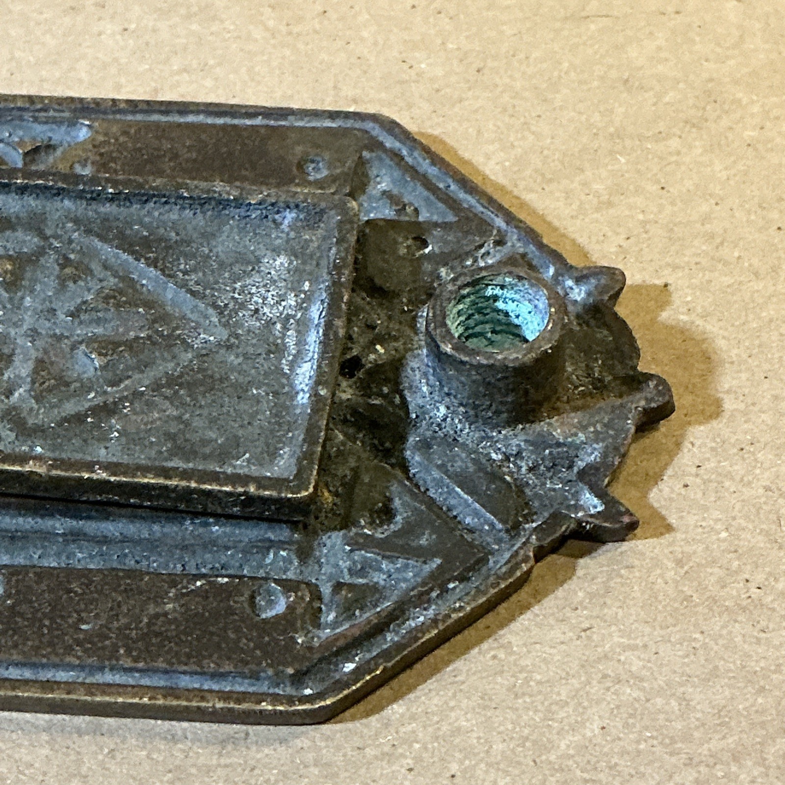 Antique Brass Letter Slot As Is INV-JDH12