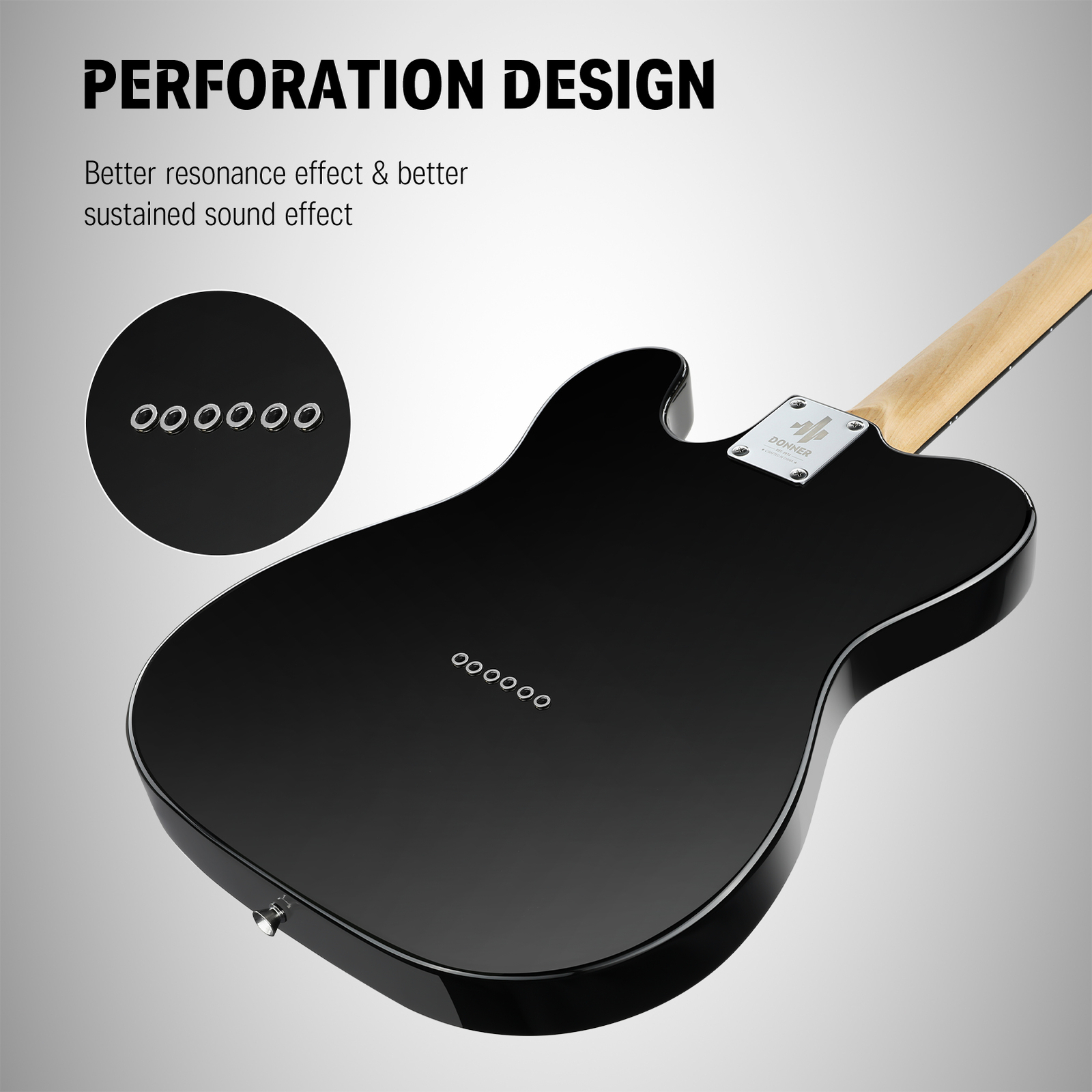 Donner DTL-100 39" Tele Electric Guitar With Gig Bag Online Lessons Solid Body