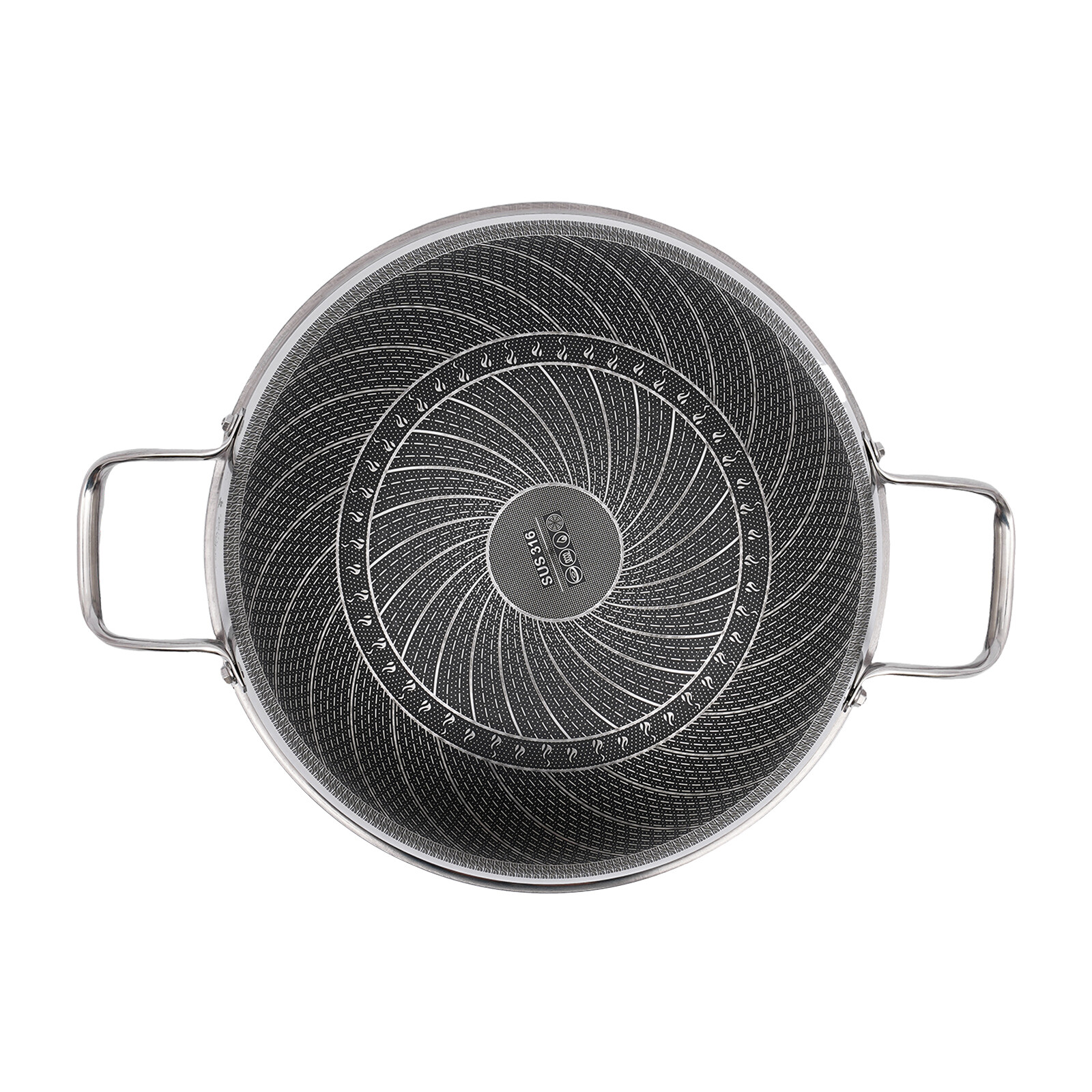 12-inch Stainless Steel Sauté Pan Skillet Non-stick Frying Pan With Lid
