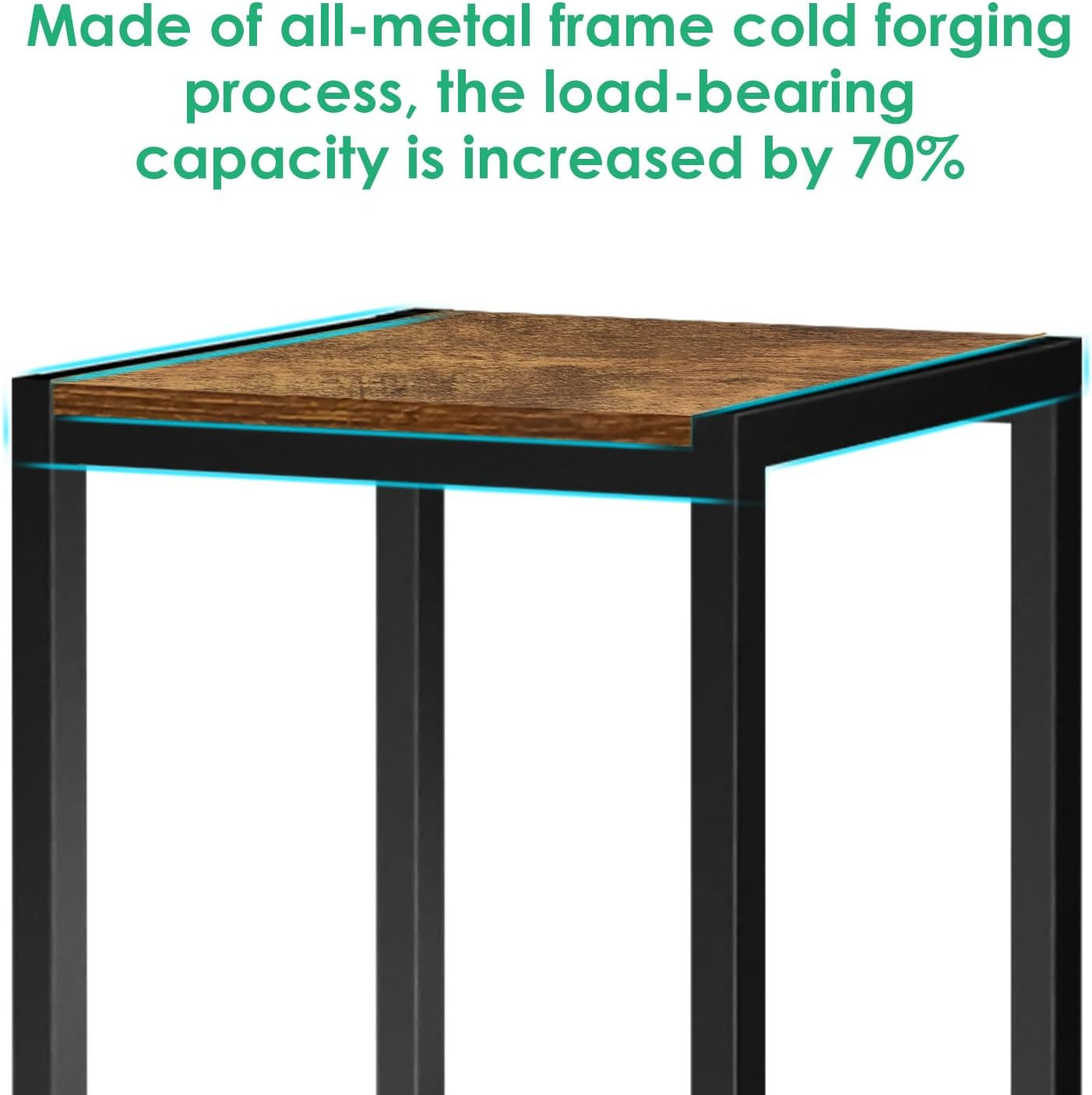 Plant Stand Indoor, 31.5'' Tall Wood Plant Stands Heavy Duty Pedestal Stand for