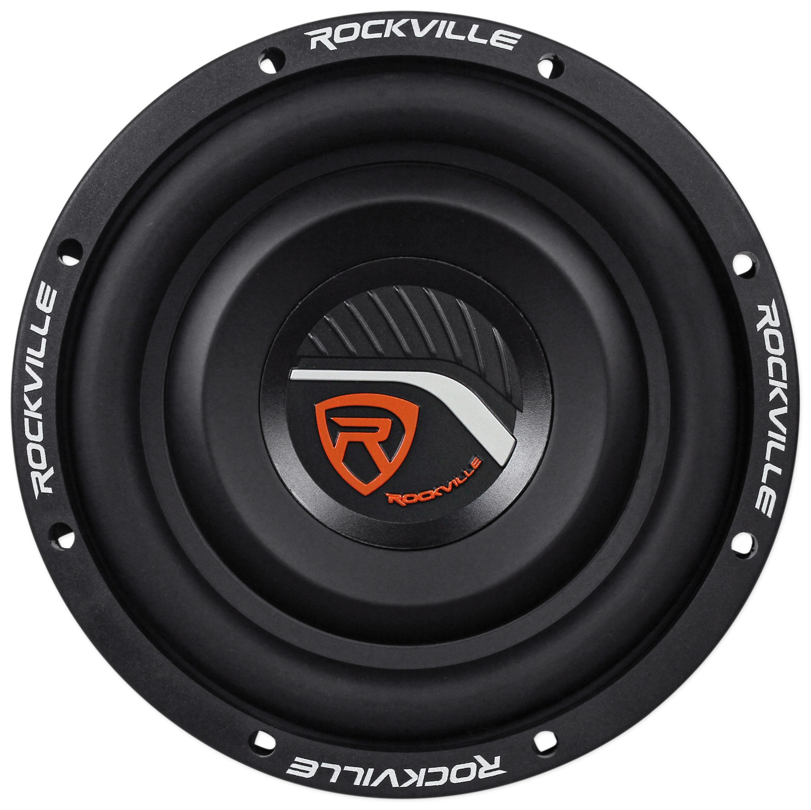Rockville W8T4-S2 8" Shallow Mount 1000 Watt Slim Car Audio Subwoofer 2-Ohm Sub