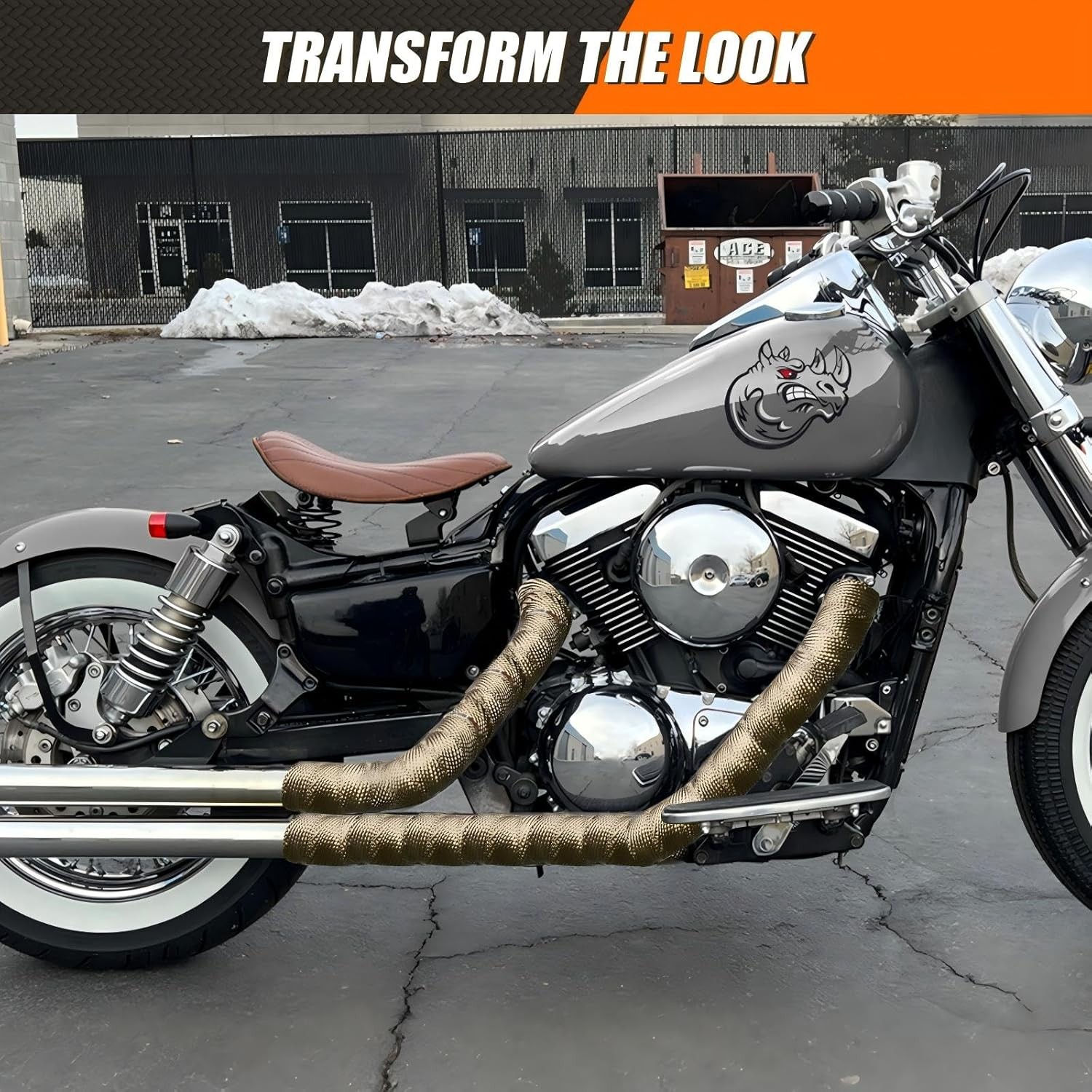 Exhaust Heat Wrap Shield, 2" x 50' Fiberglass Heat Wrap for Exhaust Pipes, Heade