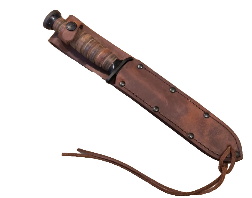 WWII M3 Trench Knife Combat Knife Import & Sheath Ontario Knife Co OKC Repro