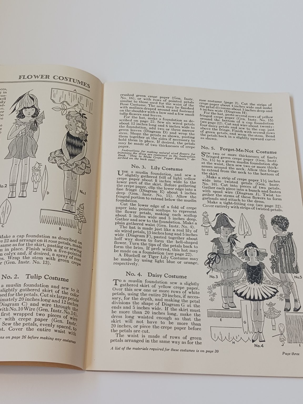 1930 Dennison How to Make Crepe Paper Costumes Booklet Vtg Craft Guide Flapper
