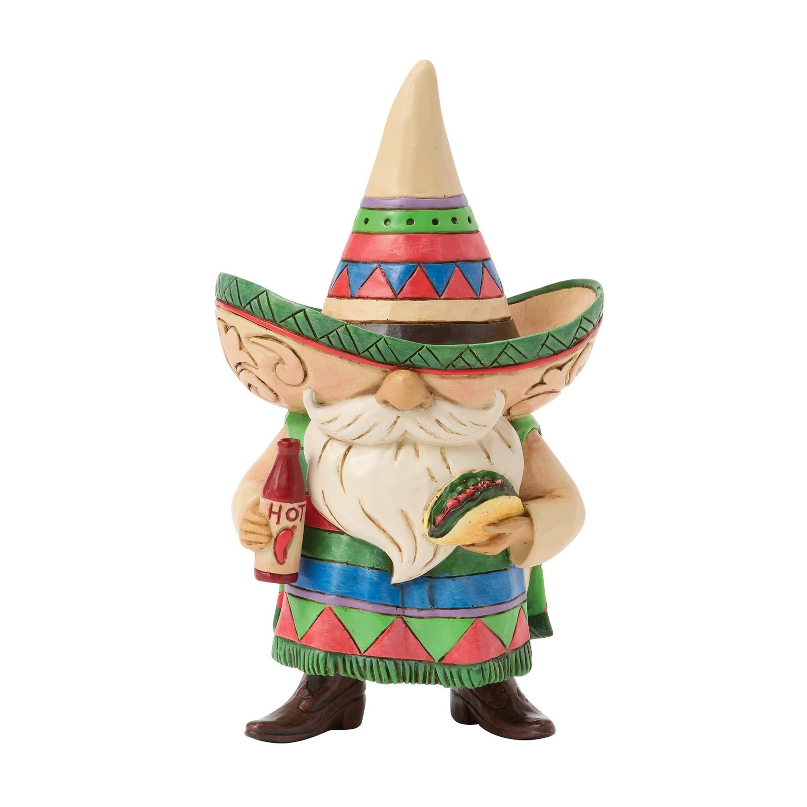 Jim Shore Heartwood Creek Fiesta Gnome Taco and Hot Sauce Figurine 6017771