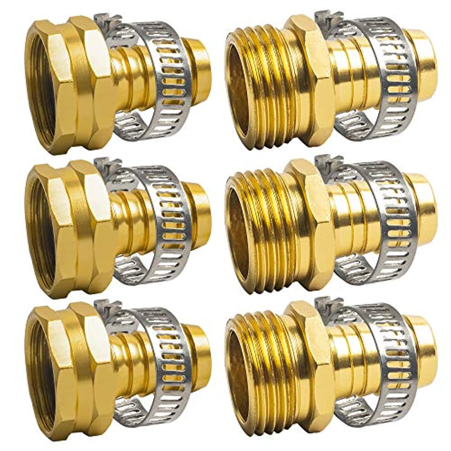 5/8" Garden Water Hose Connector Repair Mender Kit Fittings