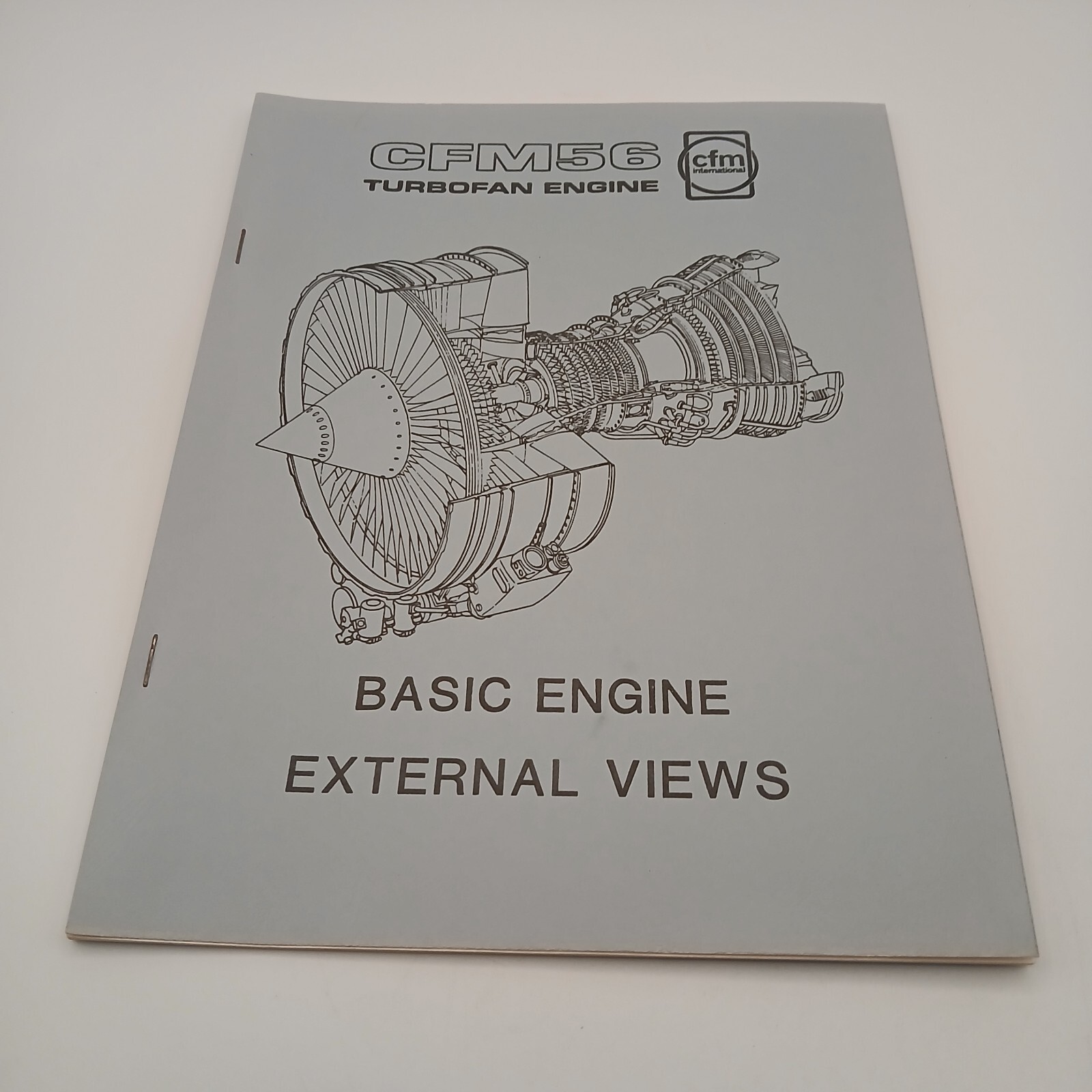 Vintage CFM International CFM56 Turbofan Basic Engine External Views Manual Book