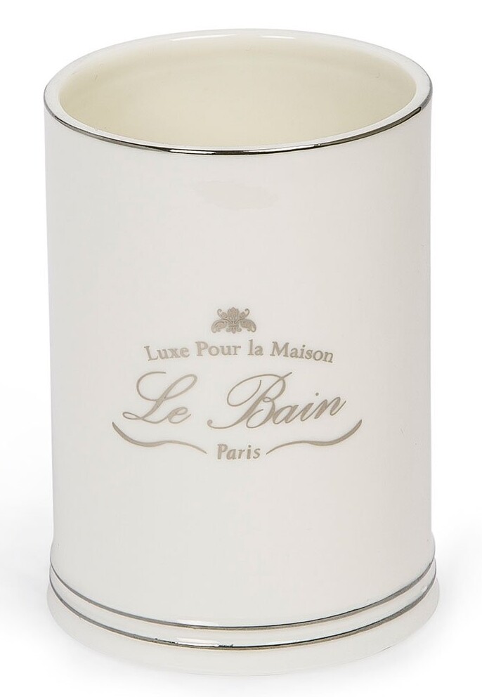 Le Bain Bath Accessories Porcelain With Glazed Finish White Color