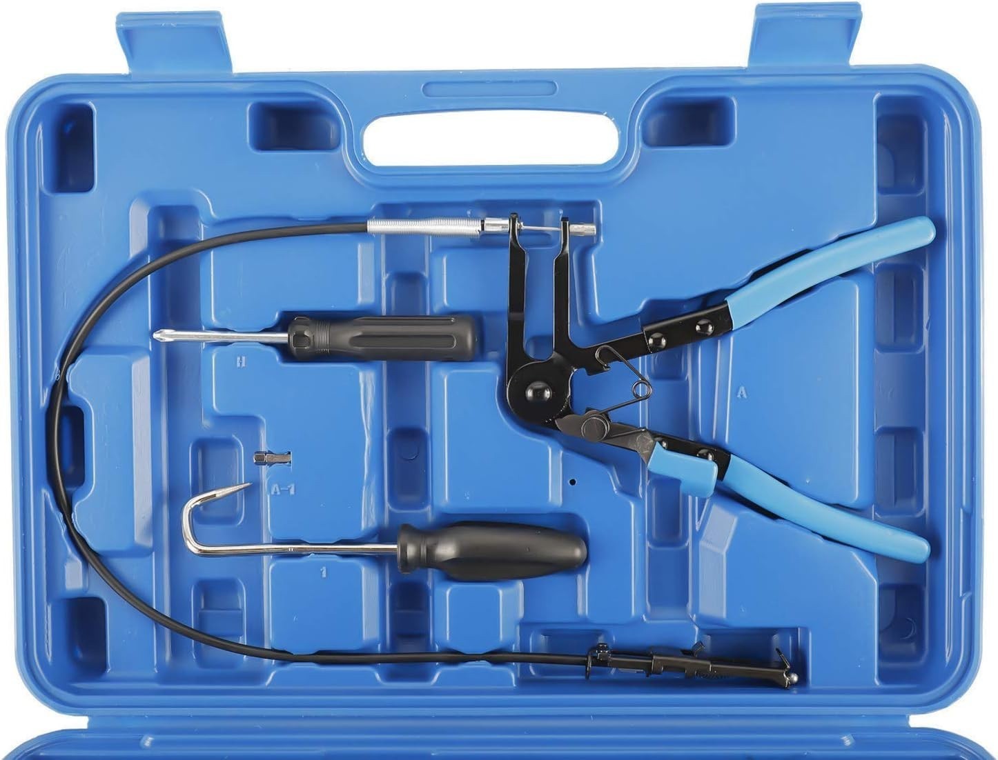 10Pc Hose Clamp Clip Remover Pliers Wire Long Reach Kit Fuel Oil Water Hose Tool