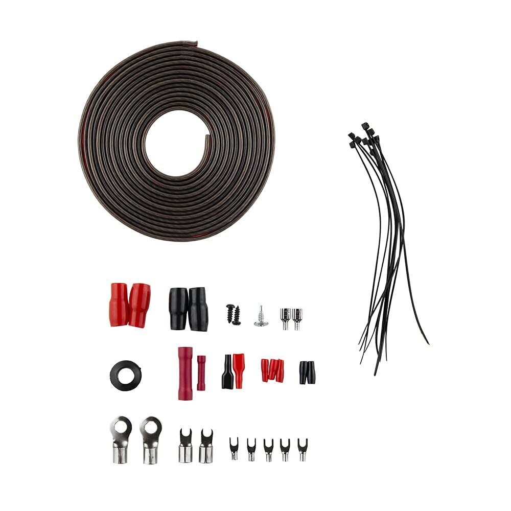 Black Diamond DIA-AK4 Amplifier Wiring Kit 4-GA (Up to 1680W), Amp Wire Kit