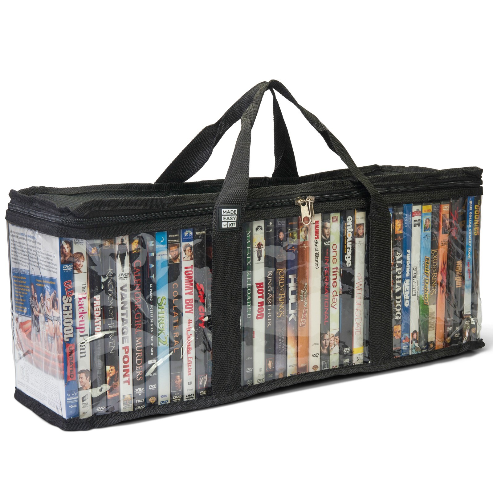 Made Easy Kit Media Storage Cases with Dividers for DVD CD