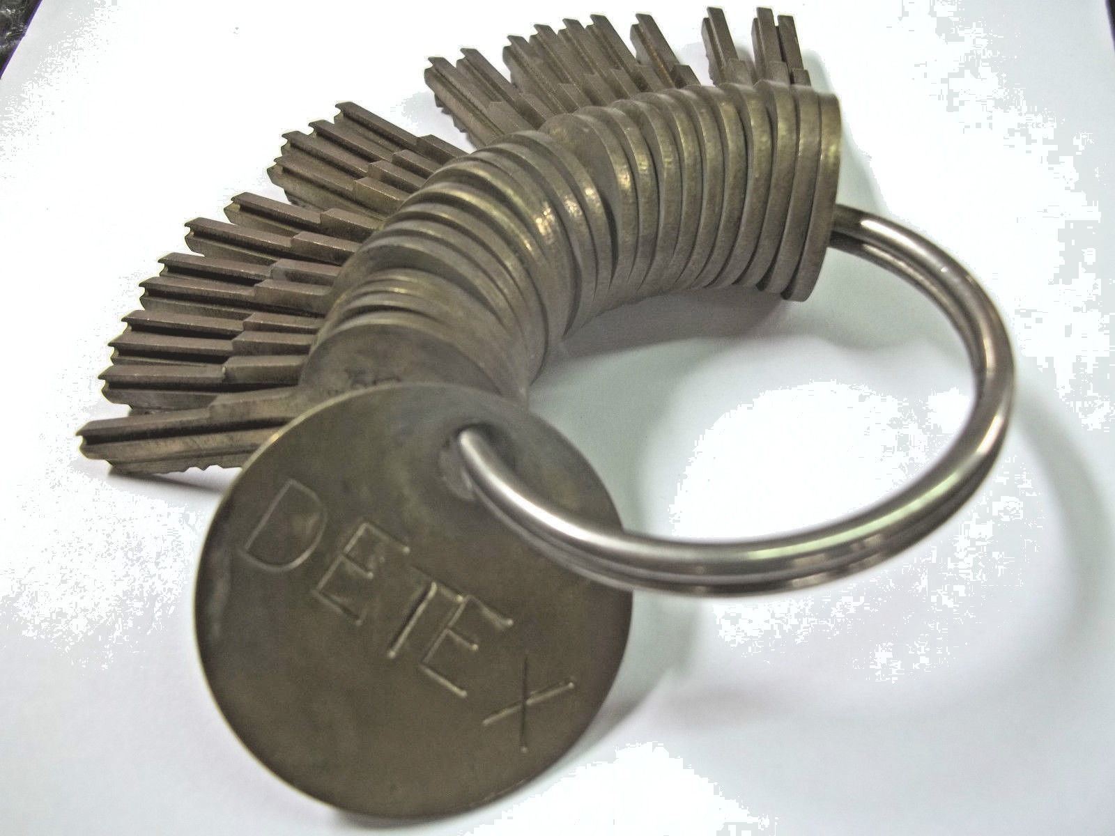 Detex Keys Full set 20 keys DT11 through DT30--CUT ON NEW BLANKS BY LOCKSMITH