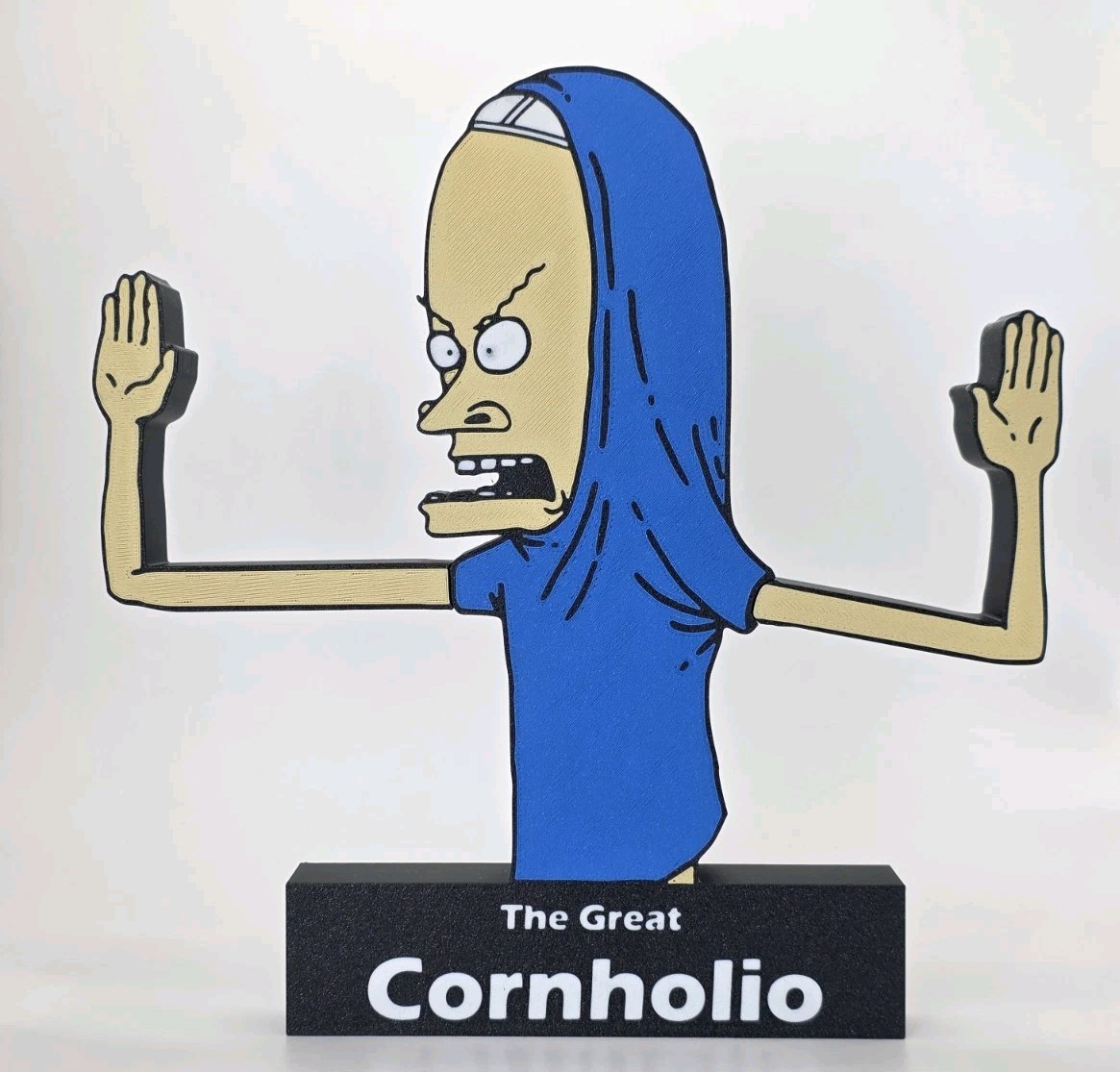 The Great Cornholio Toilet Paper Roll Holder Beavis and Butt-Head Fan Art