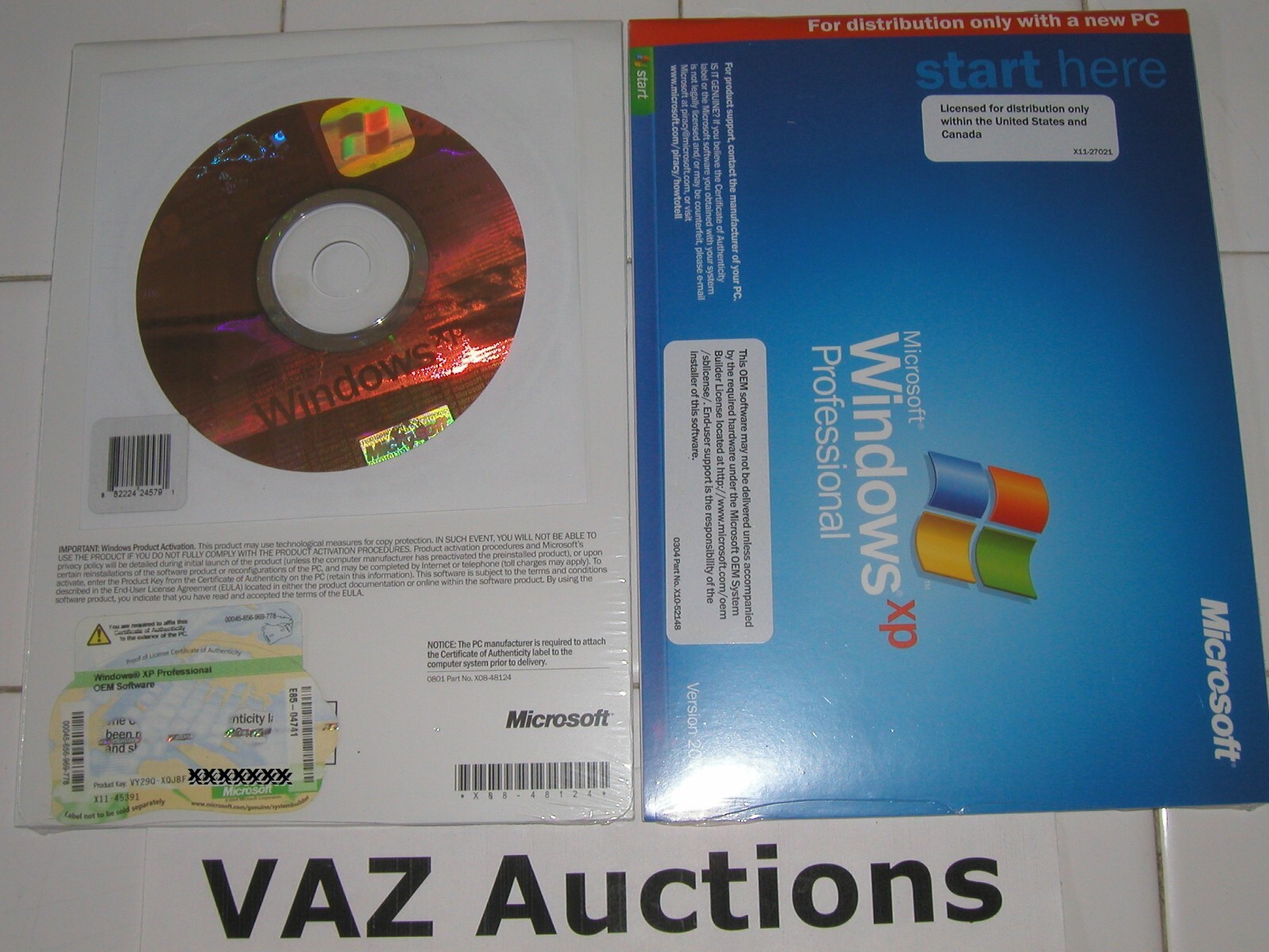 MICROSOFT WINDOWS XP PROFESSIONAL FULL OPERATING SYSTEM MS WIN PRO =NEW SEALED=