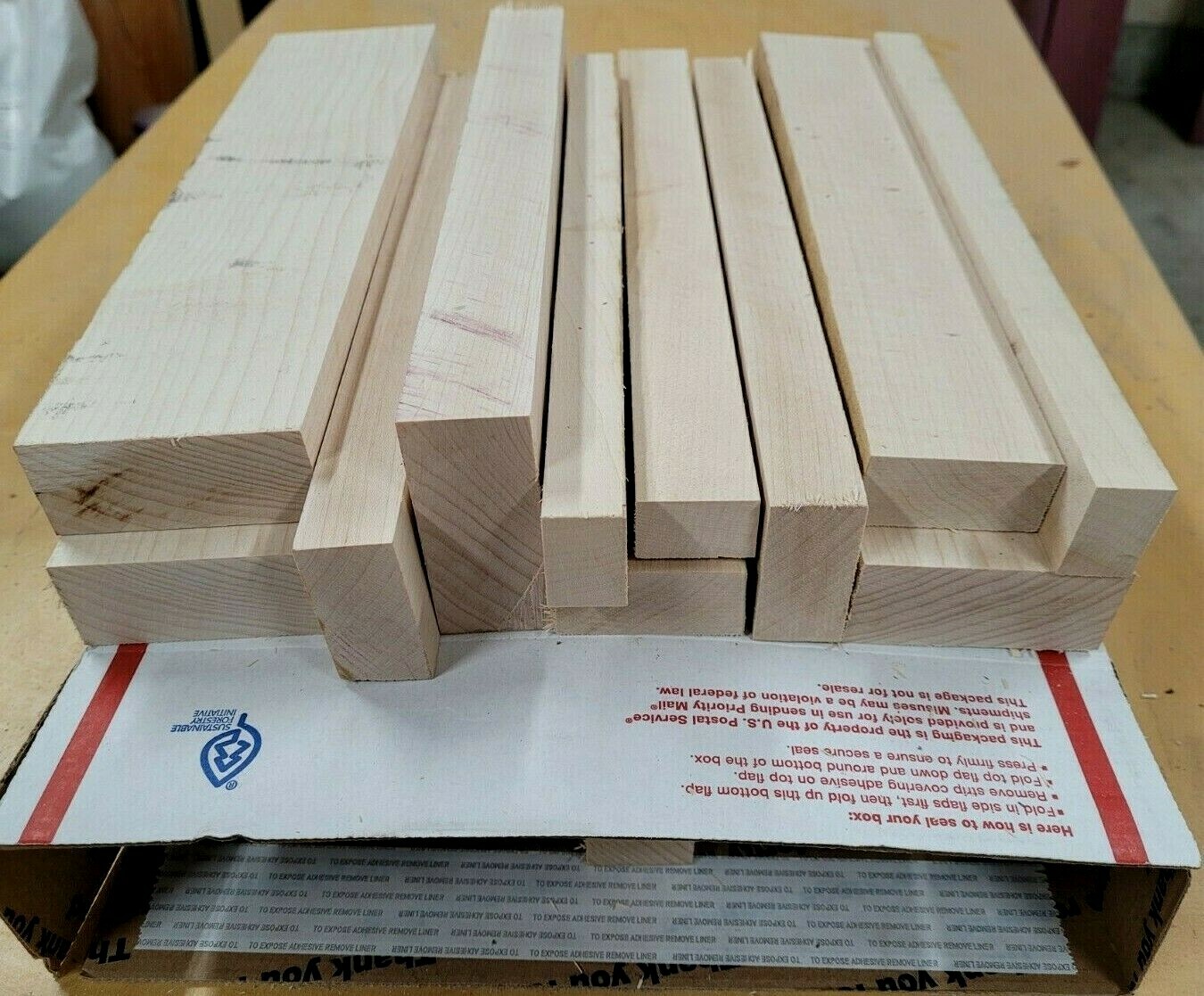 Solid Hard Maple Scrap Wood Lumber Hardwood Kiln Dried!