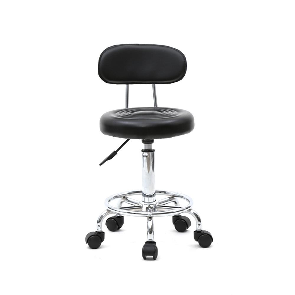 Swivel Salon Stool Rolling Hydraulic Chair with Back Support for Christmas Gift