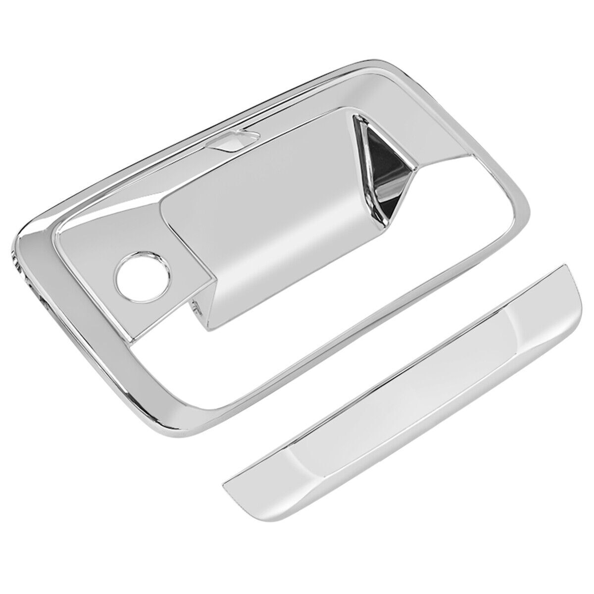 For Chevy Silverado 1500 14-19 Chrome Door Handle+Mirror+Tailgate Cover+Cam Hole