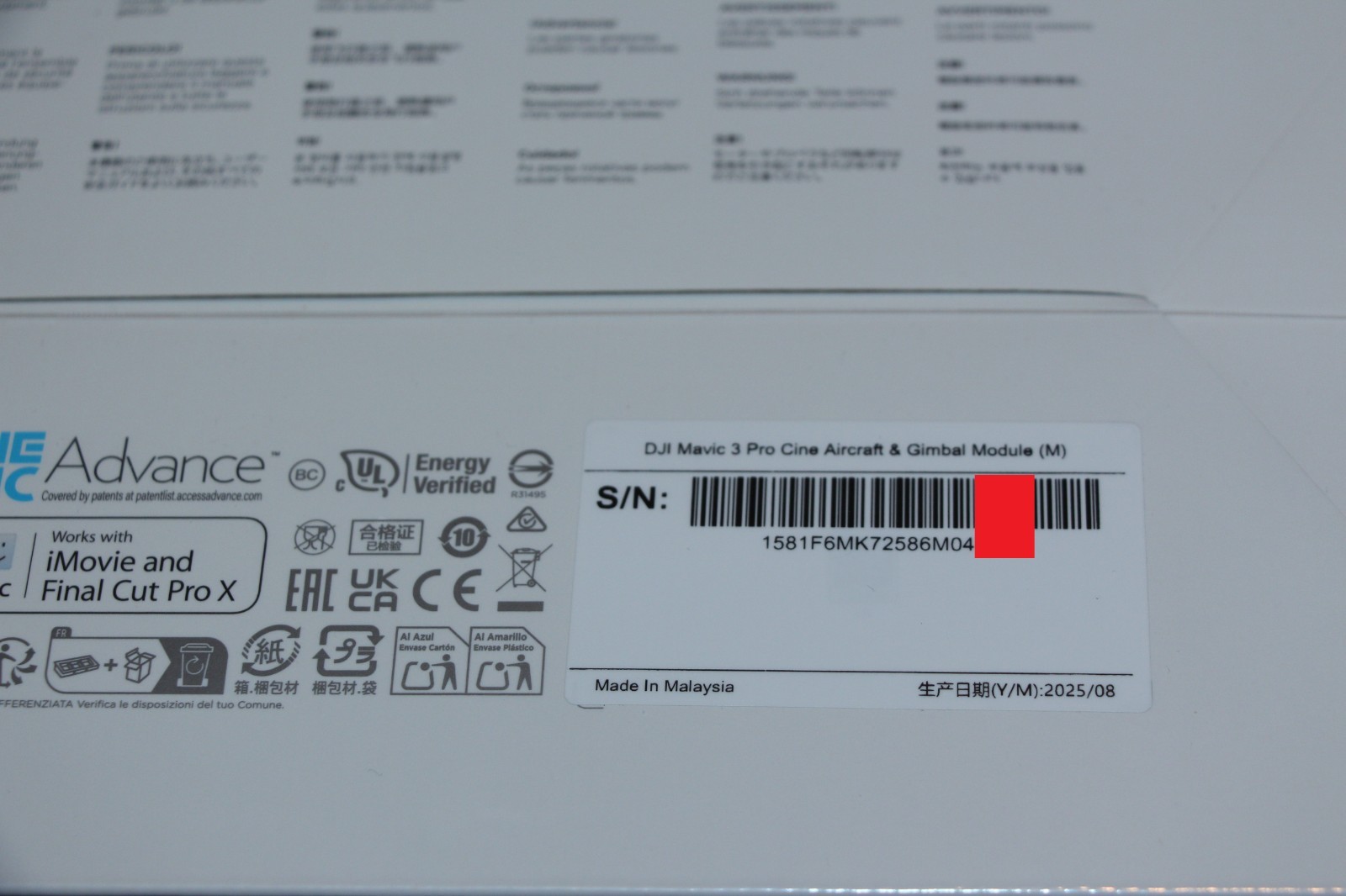 New Sealed DJI Mavic 3 Pro Cine w/ Internal 1TB SSD (Drone Only) - DJI Warranty