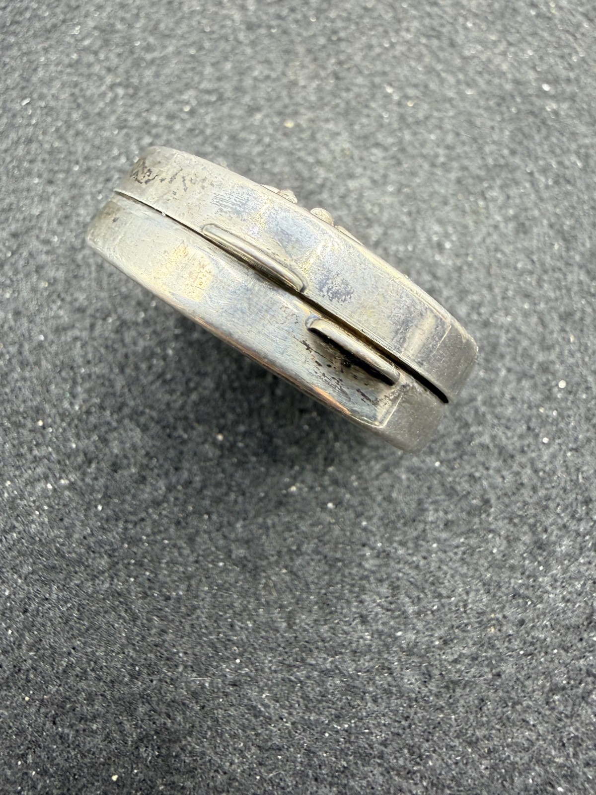 Thomae & Co Vintage Sterling Silver Pineapple Design Round Pill Box