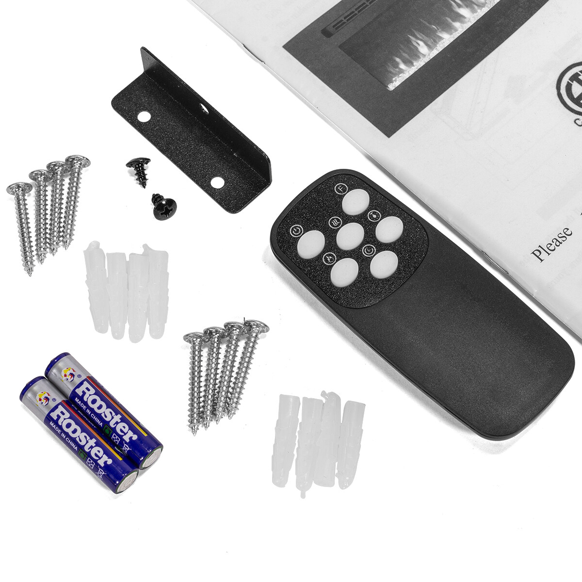 50" Electric Fireplace Recessed insert or Wall Mounted Standing Electric Heater