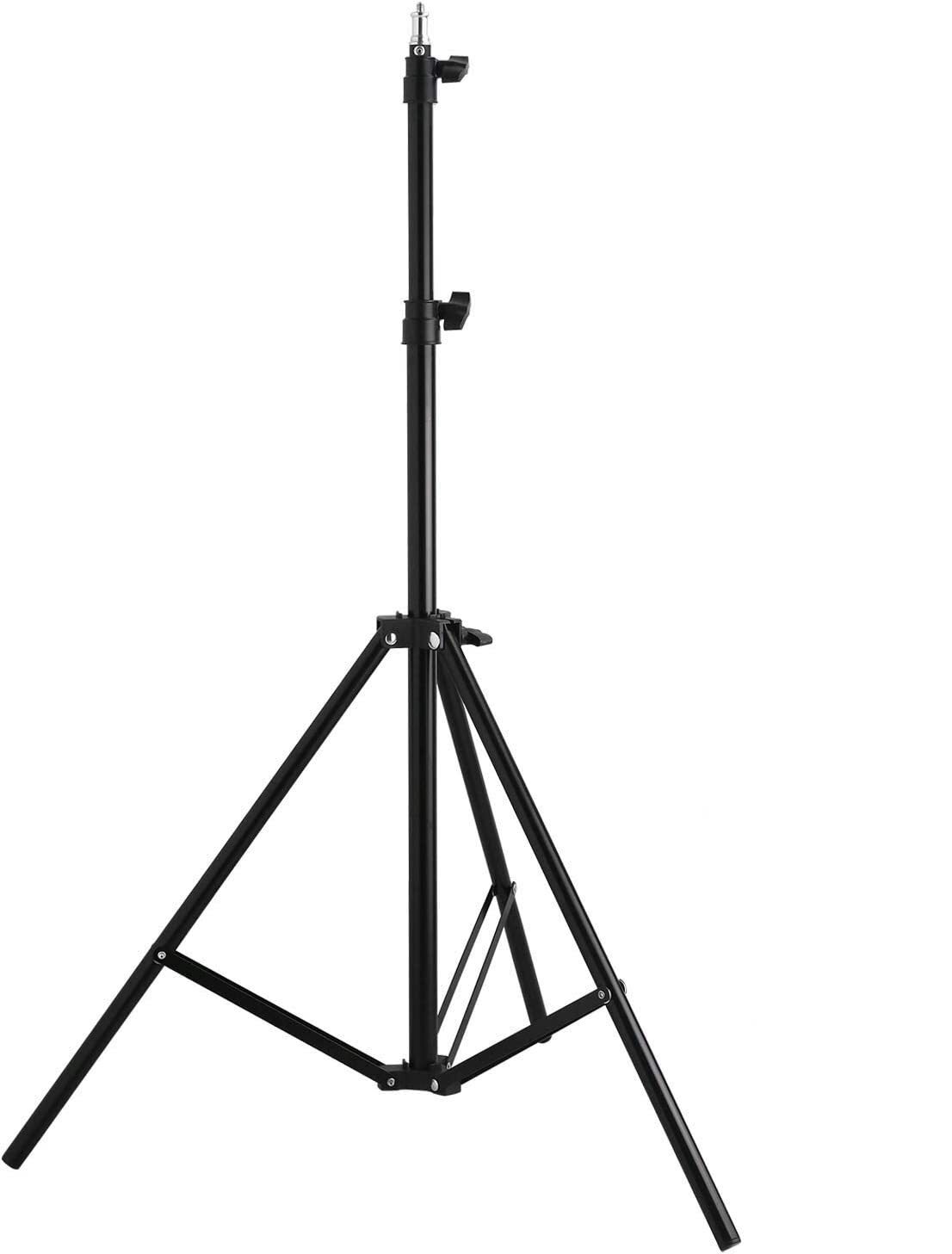 Fodoto 7 Feet / 2m Aluminum Compact Light Stand -Light Weight Video Photo Tripod