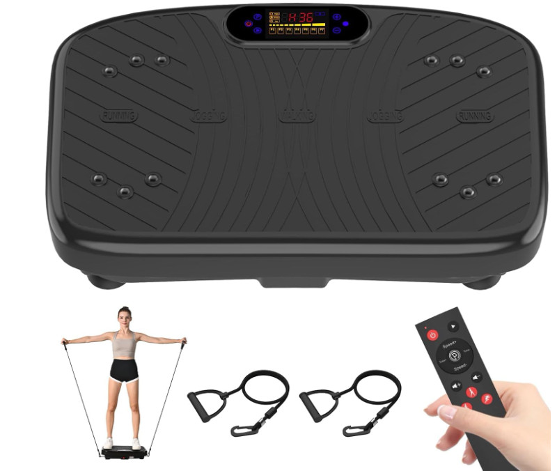 Plataforma vibratoria de ejercicio con 200 velocidades ajustables para drenaje l