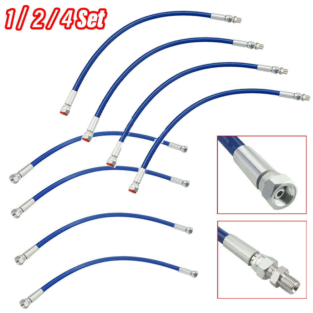 1/2/4 Set Whip Hose Pipe 50cm for Airless Paint Sprayers Graco 390/395 / 490/495