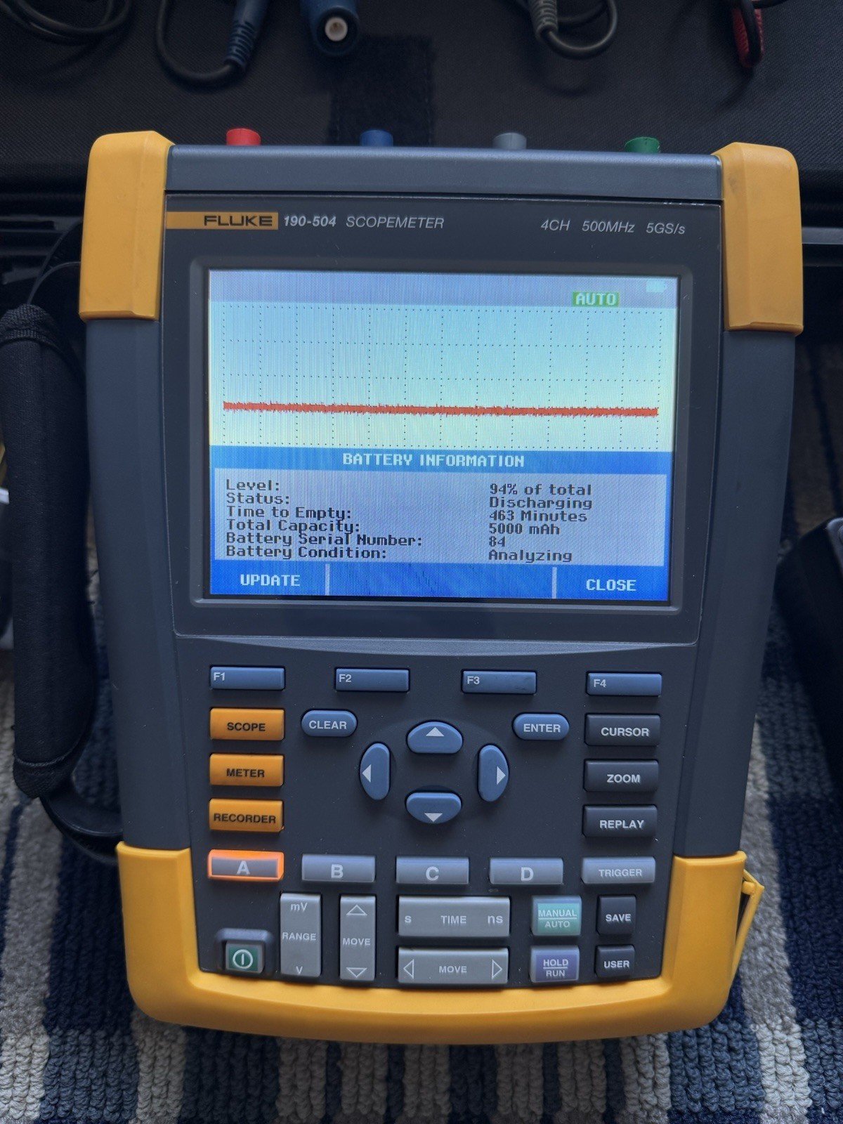 Fluke 190-504 | 4CH 500 MHz 5 GS/s Color ScopeMeter